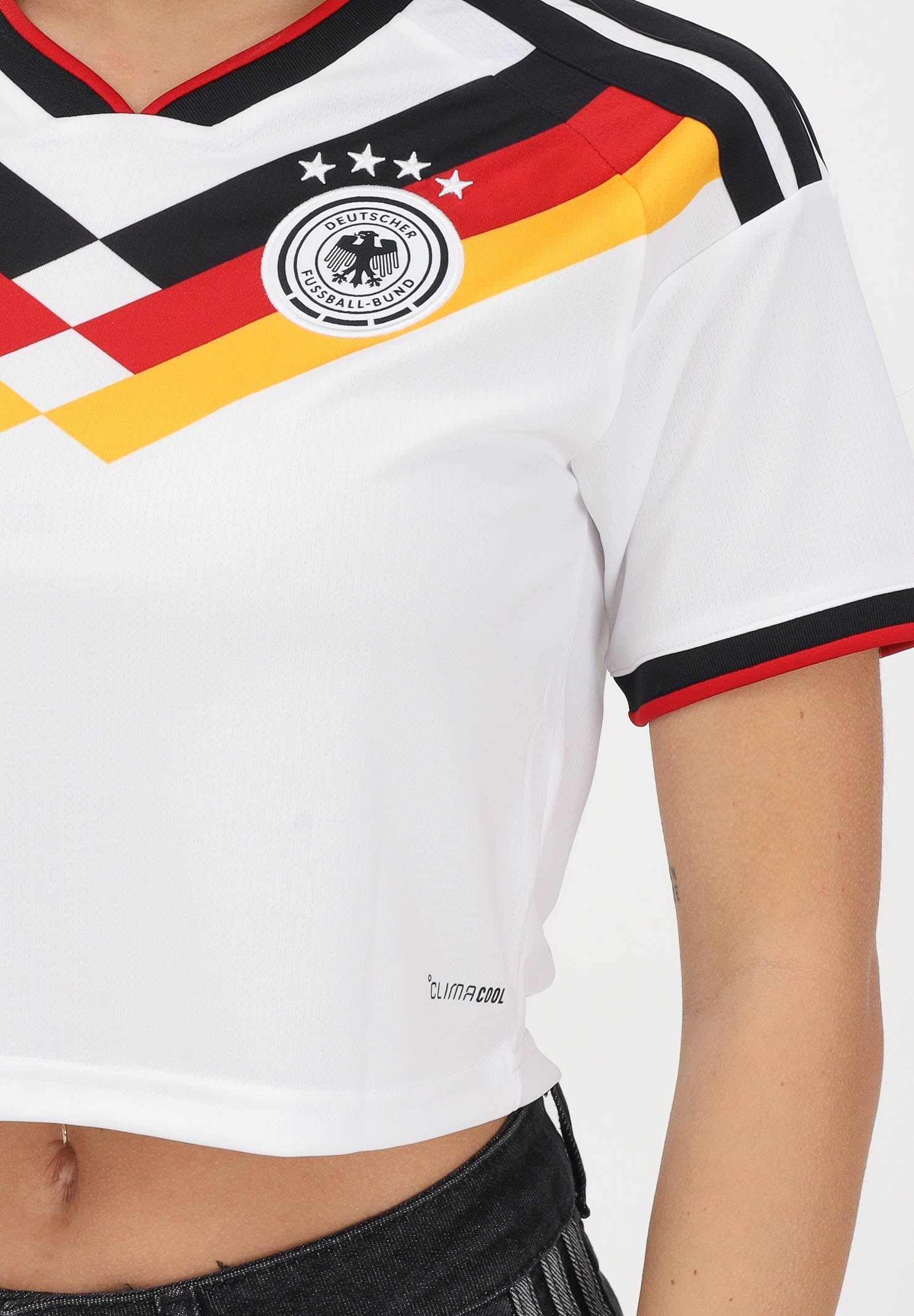 ADIDAS PERFORMANCE T-shirt a manica corta Home Cropped Germania 26 bianca da donna KE5854 . ADIDAS ORIGINALS