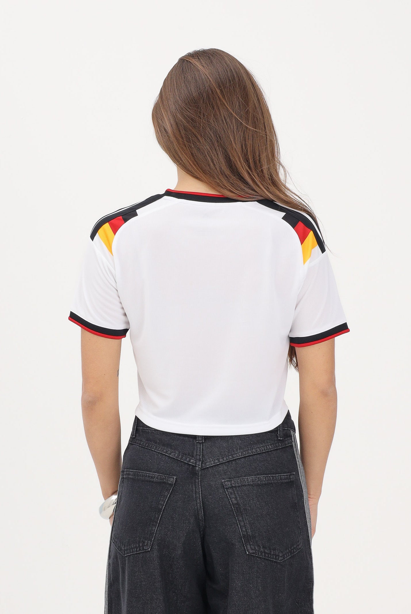 ADIDAS PERFORMANCE T-shirt a manica corta Home Cropped Germania 26 bianca da donna KE5854 . ADIDAS ORIGINALS