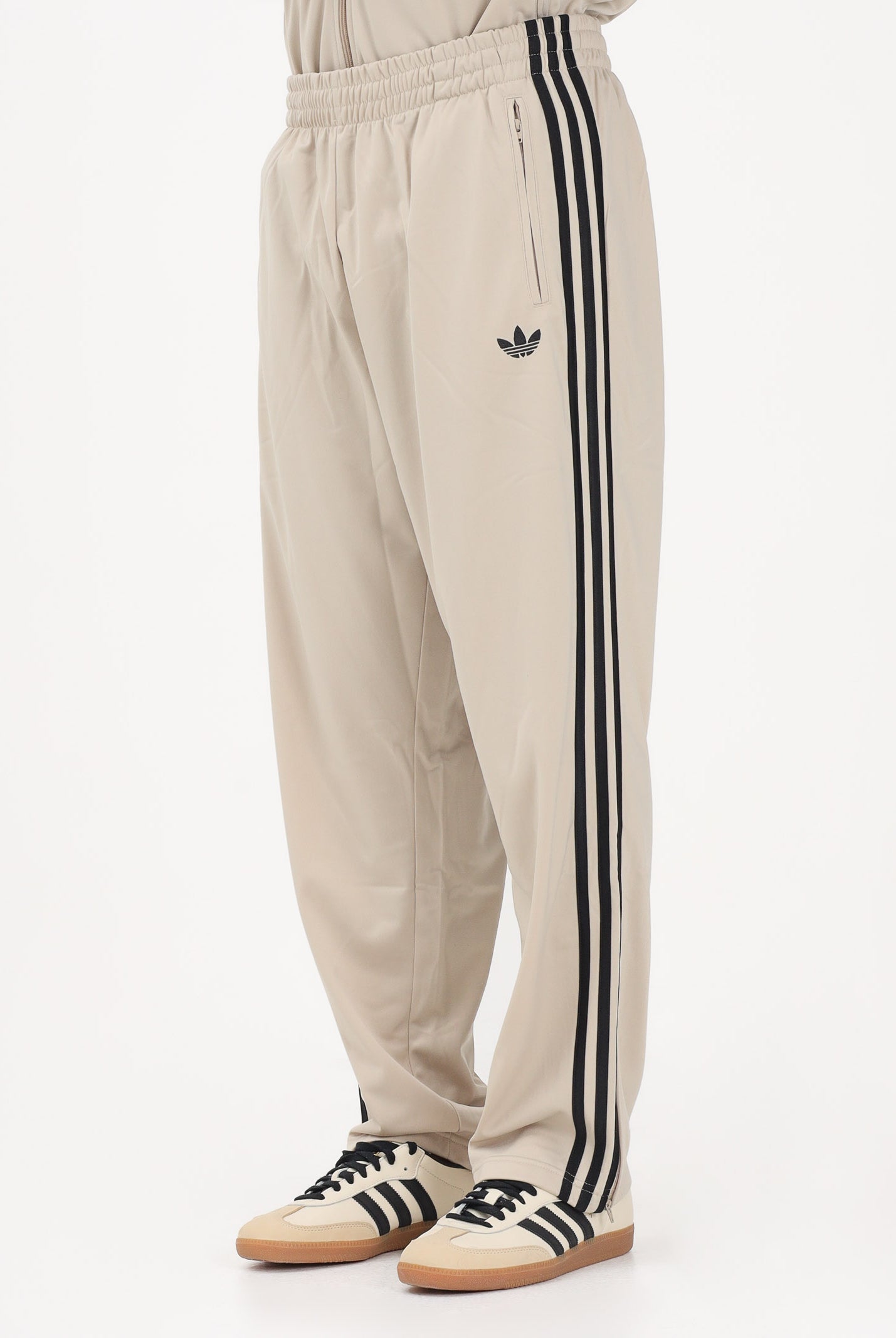 ADIDAS ORIGINALS Pantalone sportivo Firebird beige e nero da uomo KE6679 . ADIDAS ORIGINALS