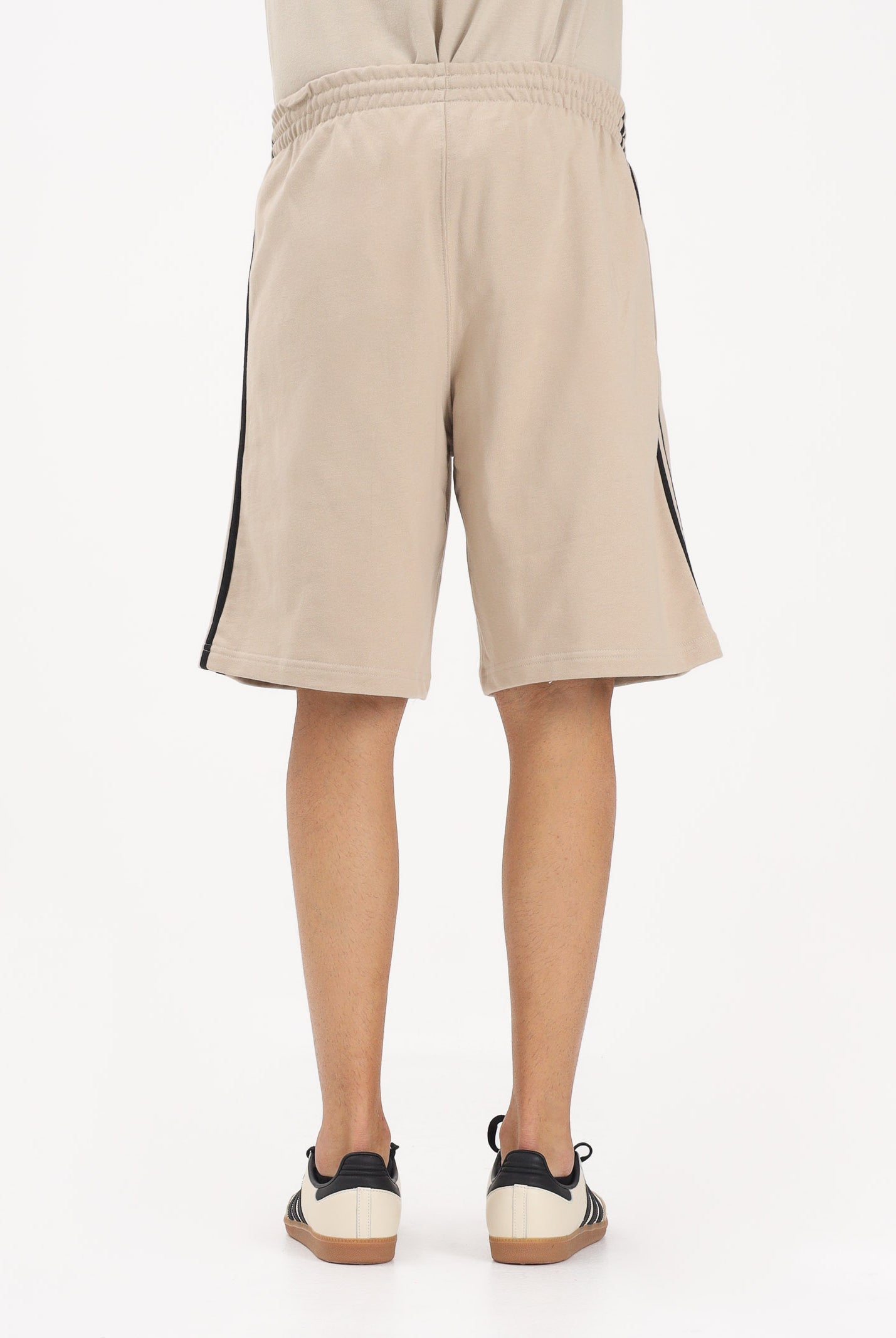 ADIDAS ORIGINALS Shorts 3-STRIPES beige e nero da uomo KE6681 . ADIDAS ORIGINALS