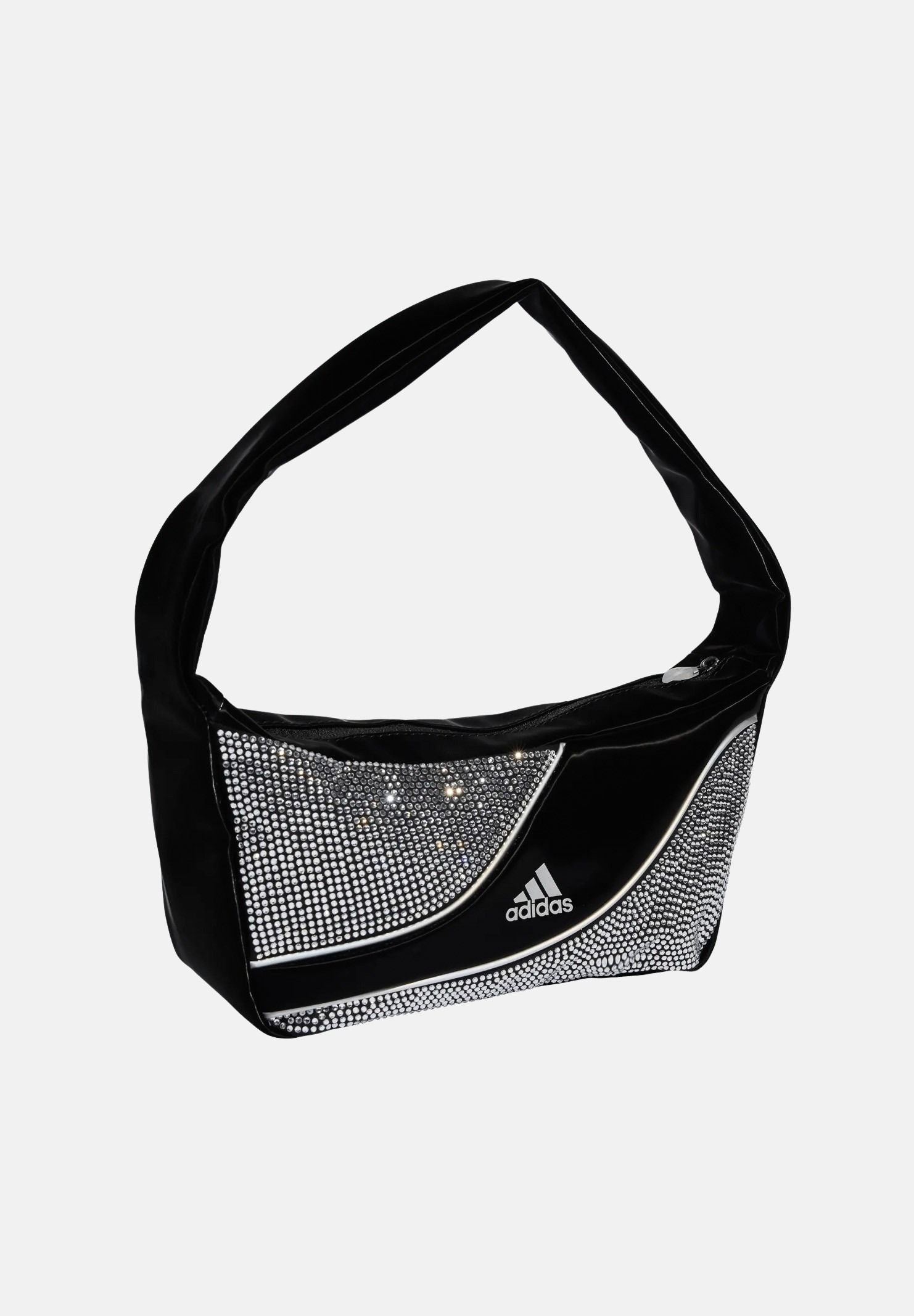 ADIDAS ORIGINALS Borsa a spalla Small Rhinestones nera da donna KE9595 . ADIDAS ORIGINALS