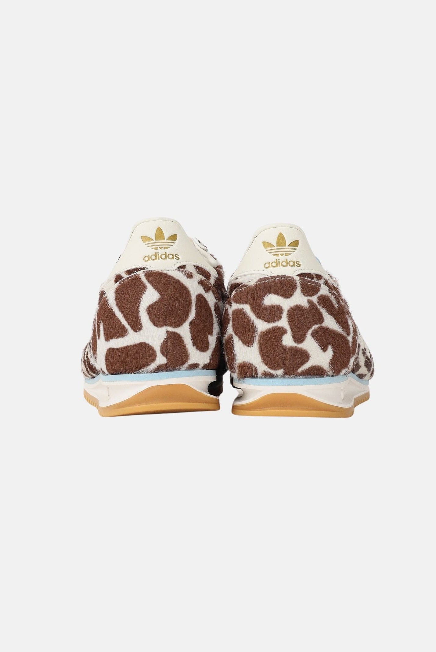 ADIDAS ORIGINALS Sneakers SL72 panna e marroni per uomo e donna con stampa giraffa KH8967 . ADIDAS ORIGINALS