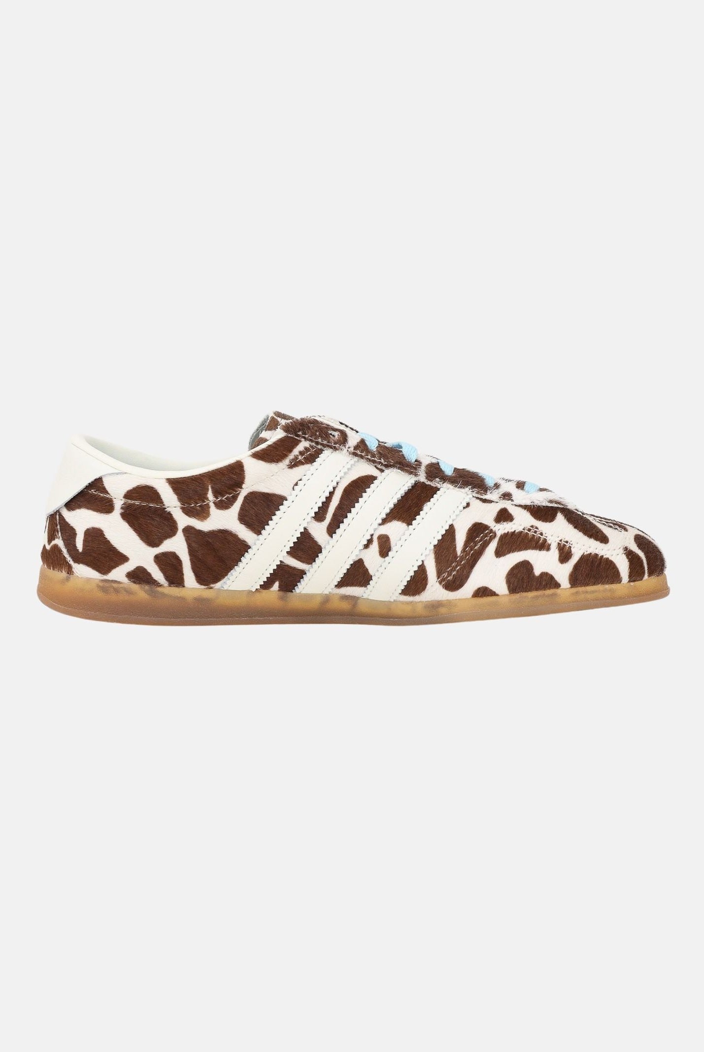 ADIDAS ORIGINALS Sneakers GAZELLE LO PRO panna e marrone per uomo e donna con fantasia giraffa KH9013 . ADIDAS ORIGINALS