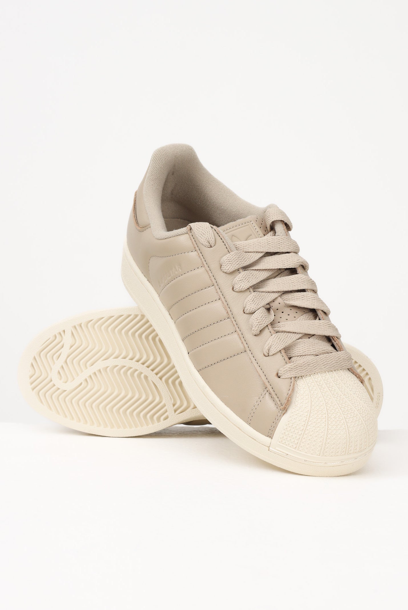 ADIDAS ORIGINALS Sneakers SUPERSTAR II beige per uomo e donna KI0973 . ADIDAS ORIGINALS