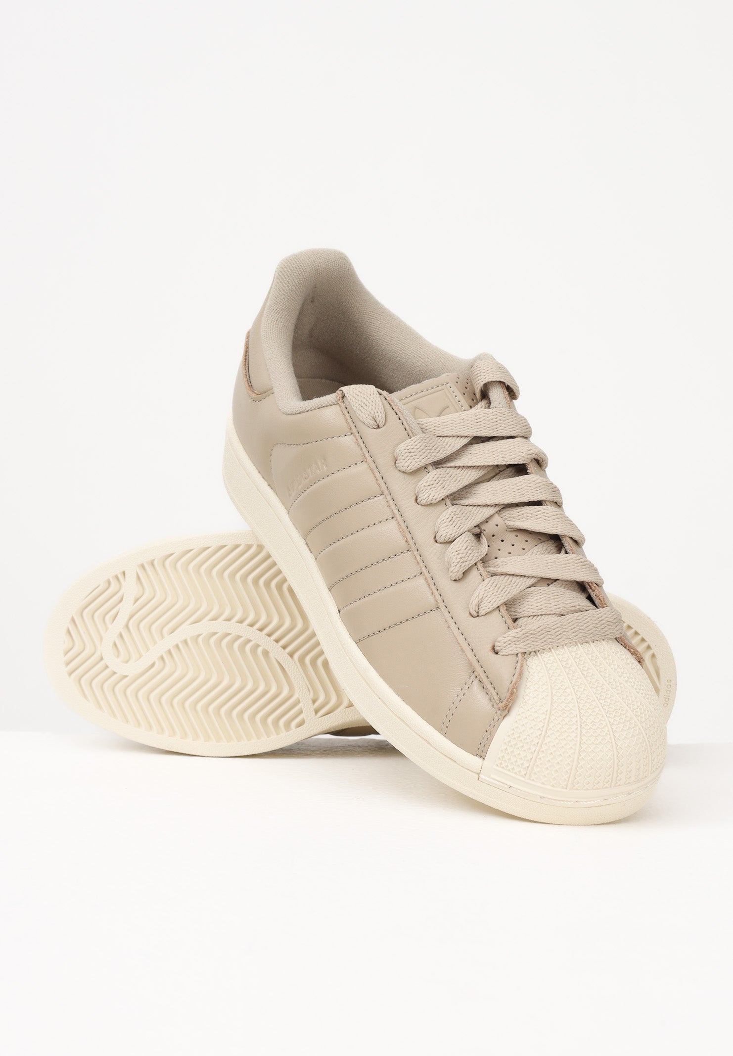 ADIDAS ORIGINALS Sneakers SUPERSTAR II beige per uomo e donna KI0973 . ADIDAS ORIGINALS