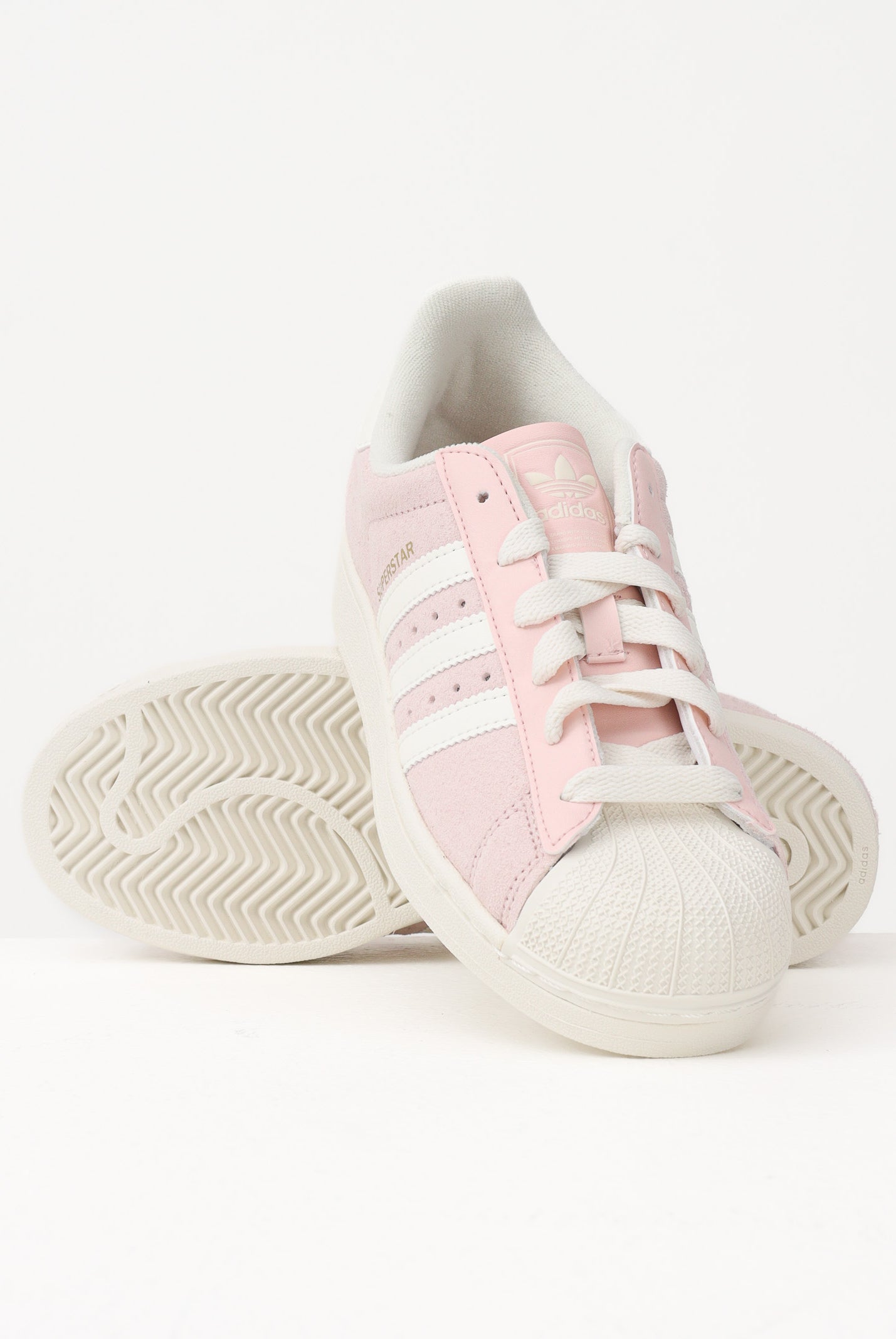 ADIDAS ORIGINALS Sneakers Superstar II rosa e panna da donna KI1456 . ADIDAS ORIGINALS