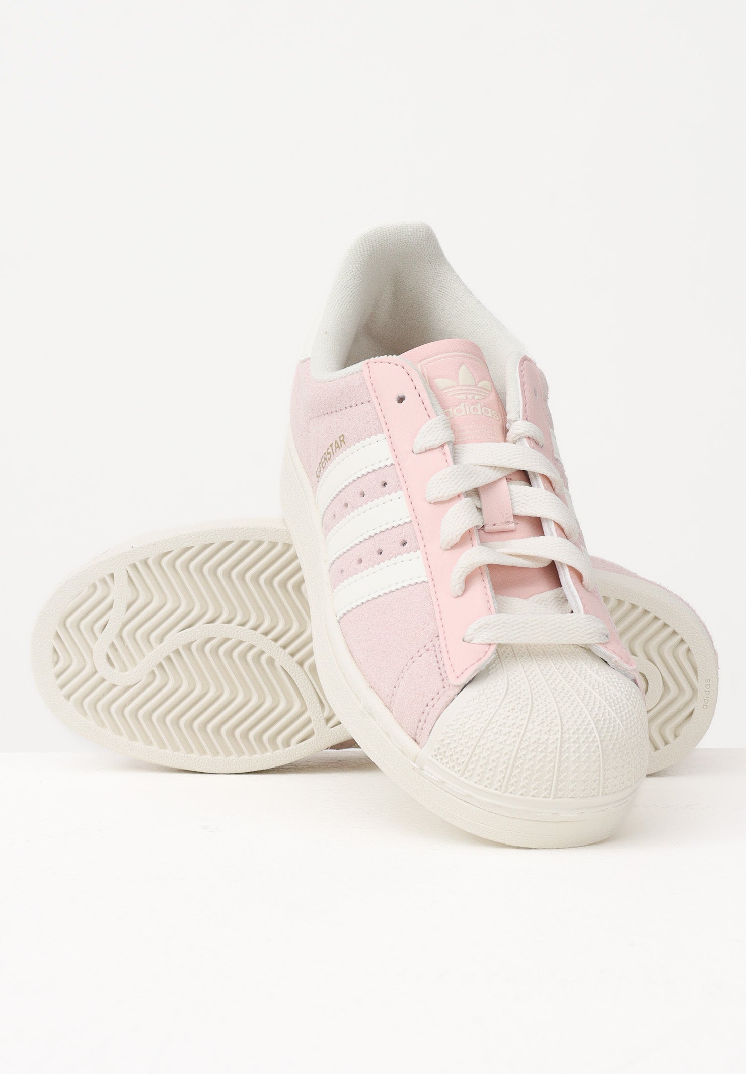 ADIDAS ORIGINALS Sneakers Superstar II rosa e panna da donna KI1456 . ADIDAS ORIGINALS