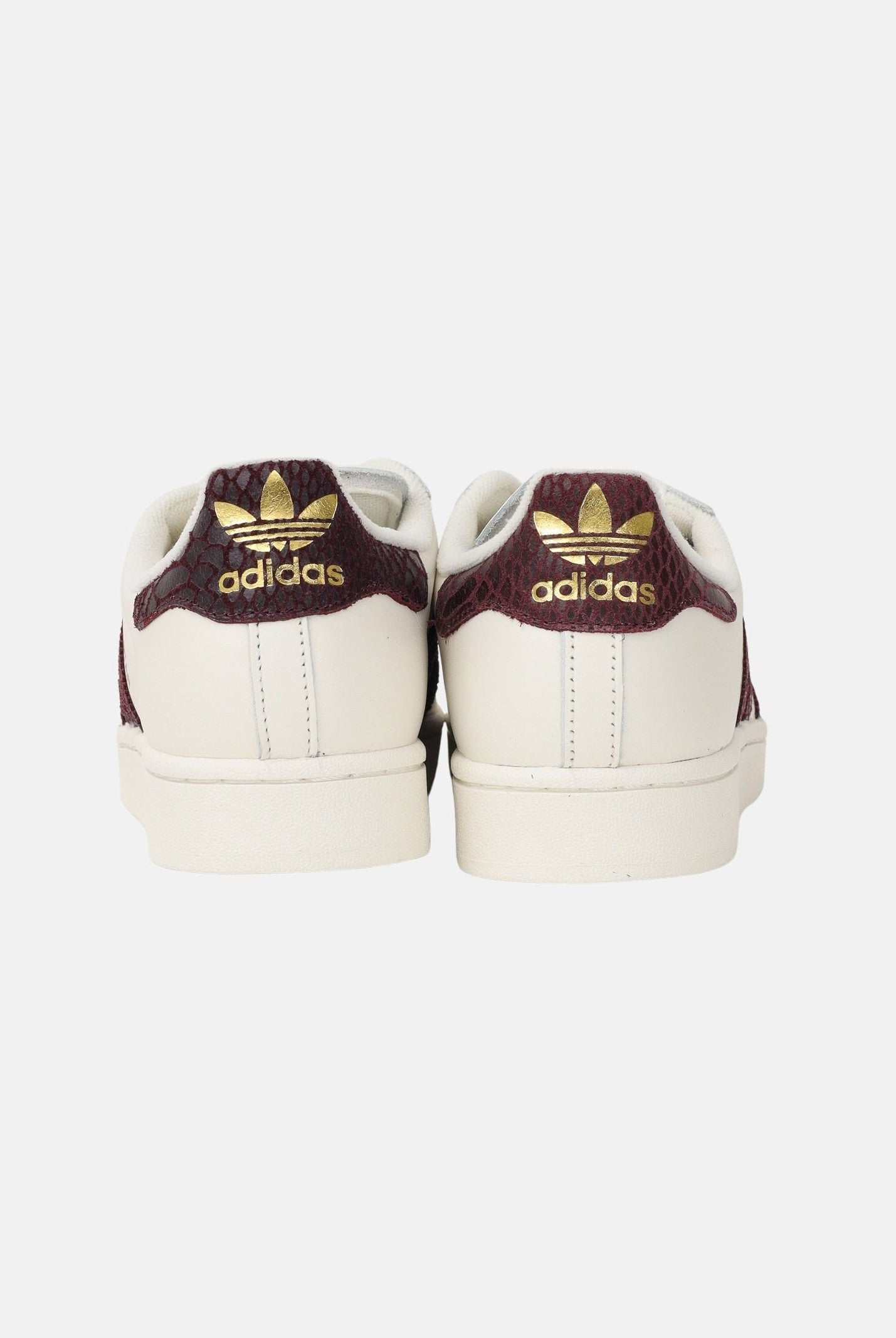 ADIDAS ORIGINALS Sneakers SUPERSTAR II panna e bordeaux per uomo e donna KI3570 . ADIDAS ORIGINALS