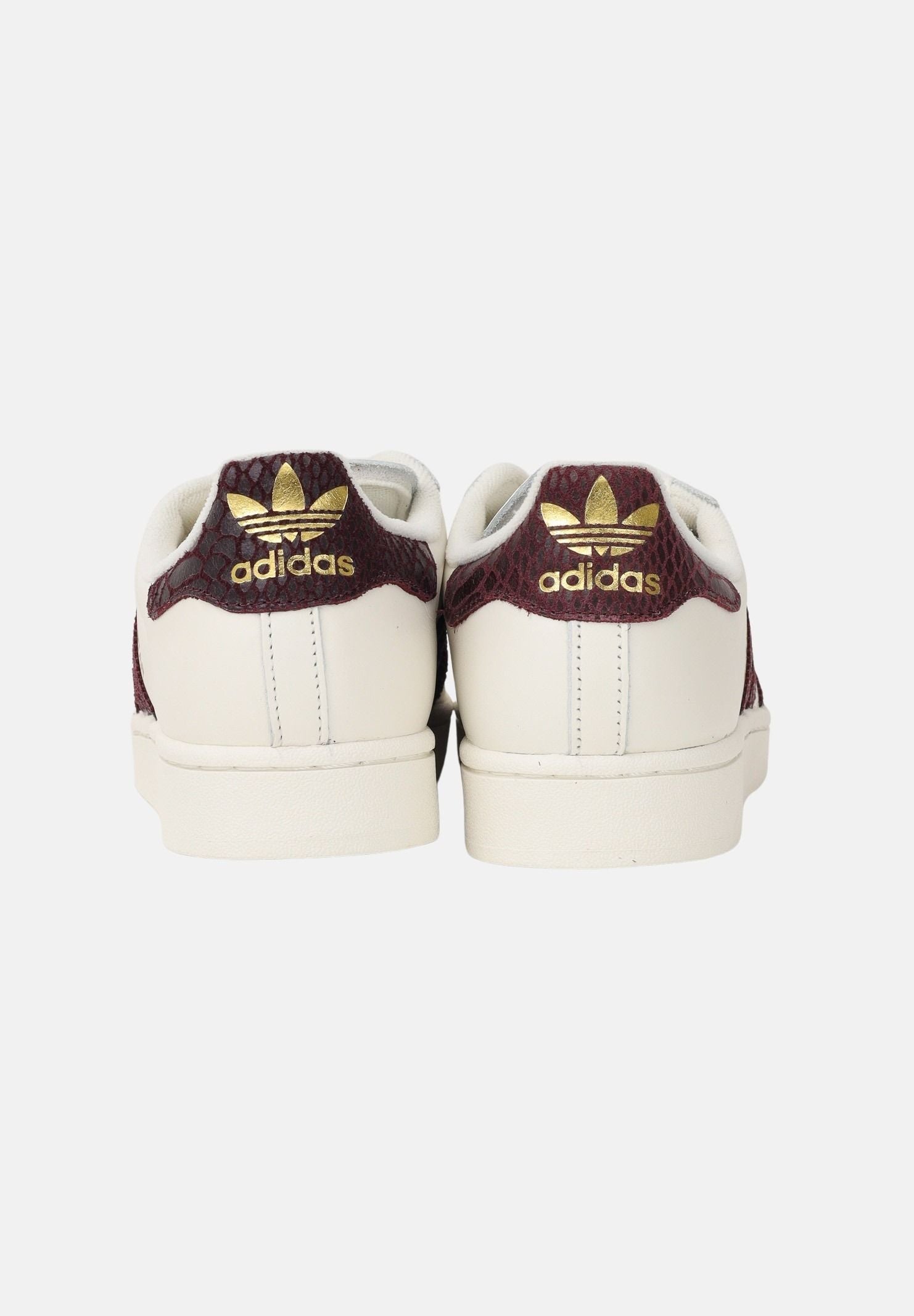 ADIDAS ORIGINALS Sneakers SUPERSTAR II panna e bordeaux per uomo e donna KI3570 . ADIDAS ORIGINALS