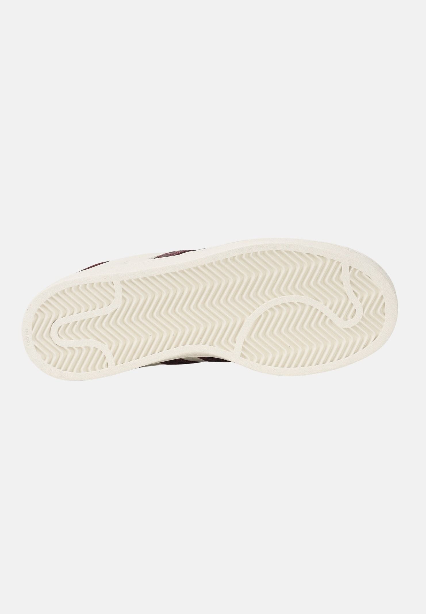 ADIDAS ORIGINALS Sneakers SUPERSTAR II panna e bordeaux per uomo e donna KI3570 . ADIDAS ORIGINALS