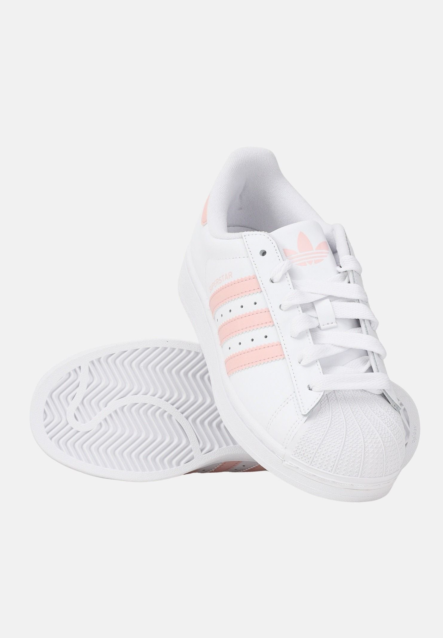 ADIDAS ORIGINALS Sneakers Superstar II bianche e rosa da donna KI4164 . ADIDAS ORIGINALS