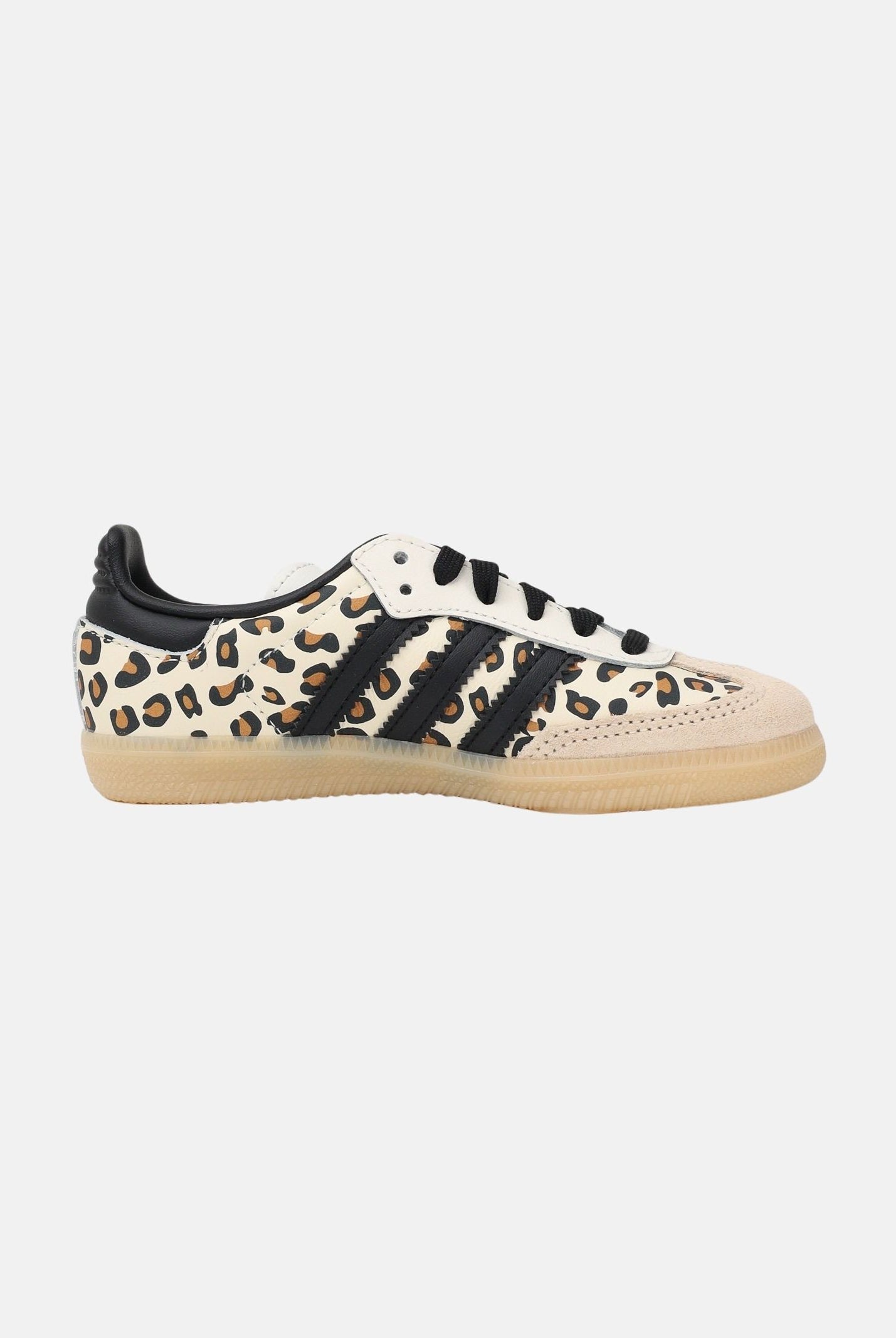 ADIDAS ORIGINALS Sneakers Samba OG panna da bambina con stampa leo KJ0231 . ADIDAS ORIGINALS
