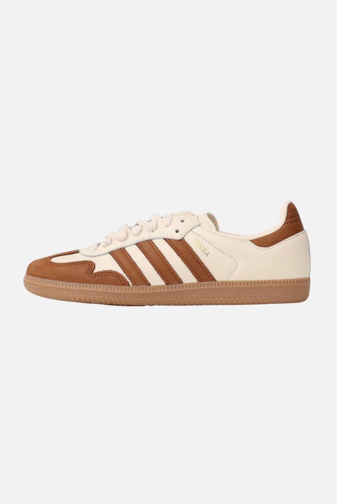 ADIDAS ORIGINALS Sneakers SAMBA OG panna e cuoio per uomo e donna KJ0996 . ADIDAS ORIGINALS