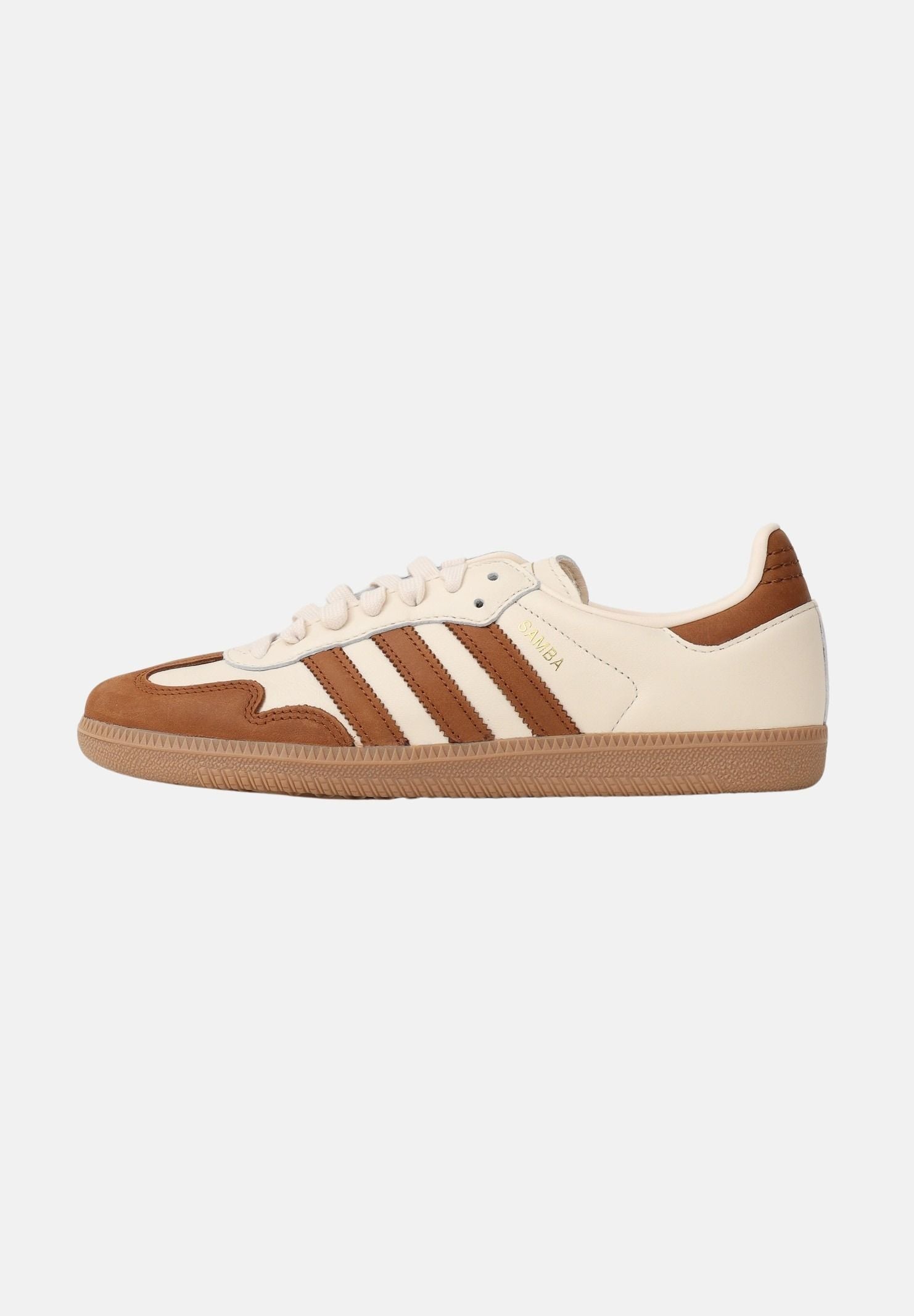 ADIDAS ORIGINALS Sneakers SAMBA OG panna e cuoio per uomo e donna KJ0996 . ADIDAS ORIGINALS