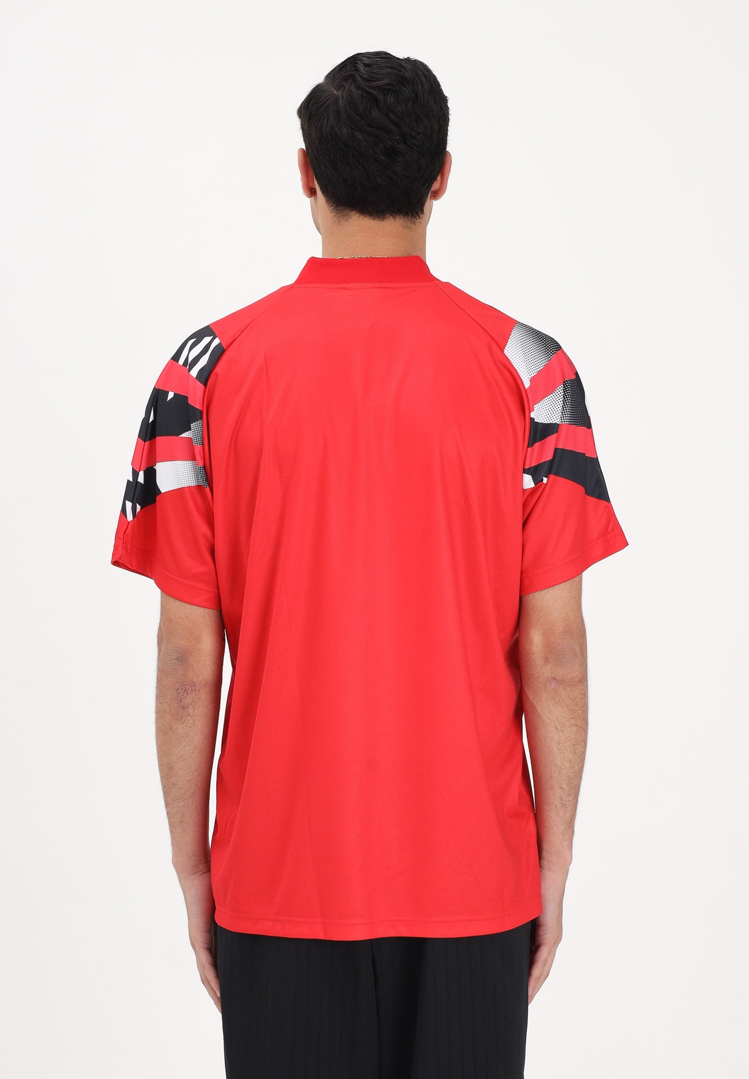 ADIDAS ORIGINALS T-shirt a manica corta Santiago AOP Infill rossa da uomo KS5501 . ADIDAS ORIGINALS