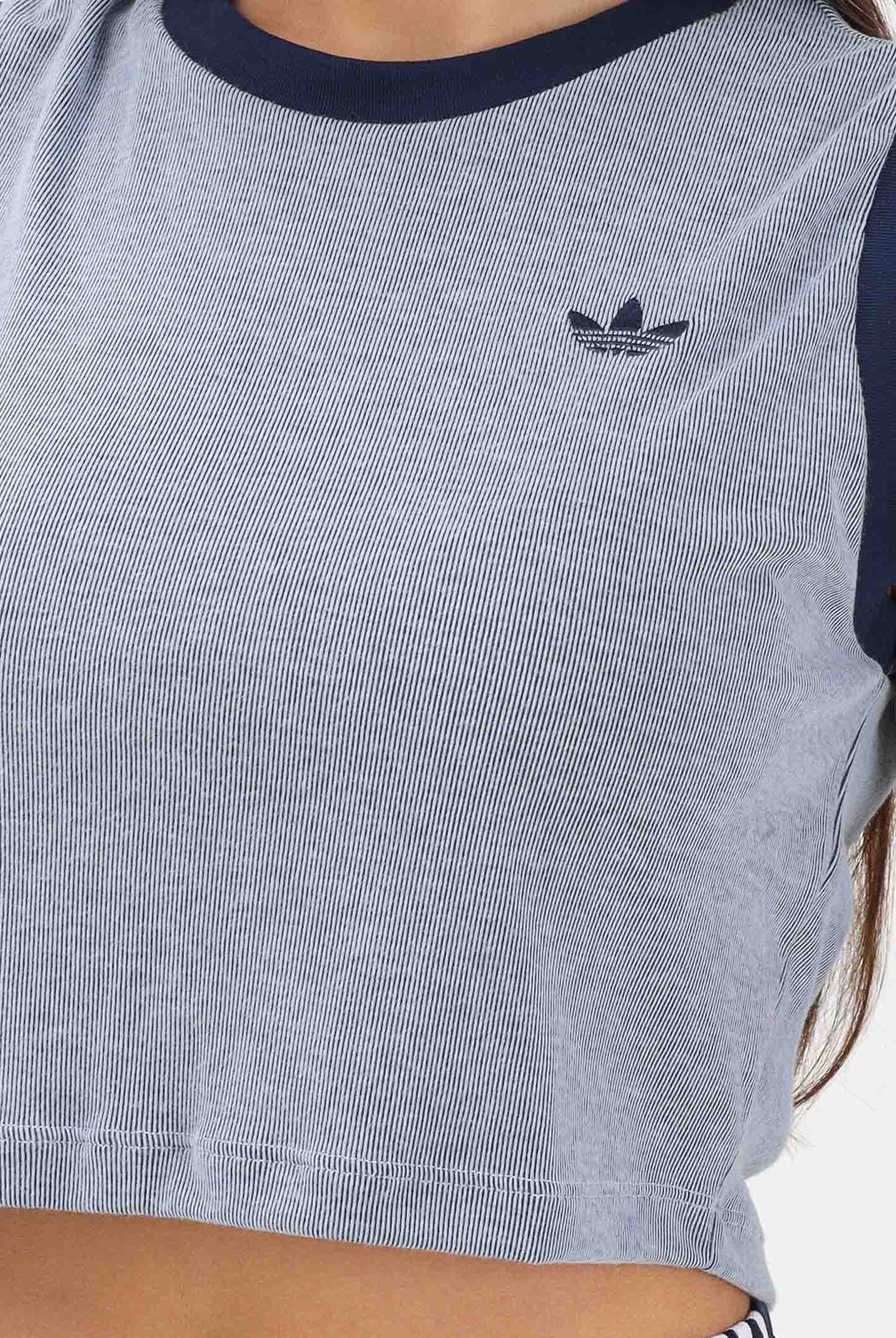 ADIDAS ORIGINALS top HEATHER Tank Top Night Indigo / Blue Dawn azzurro e blu navy donna. KS6789 . ADIDAS ORIGINALS
