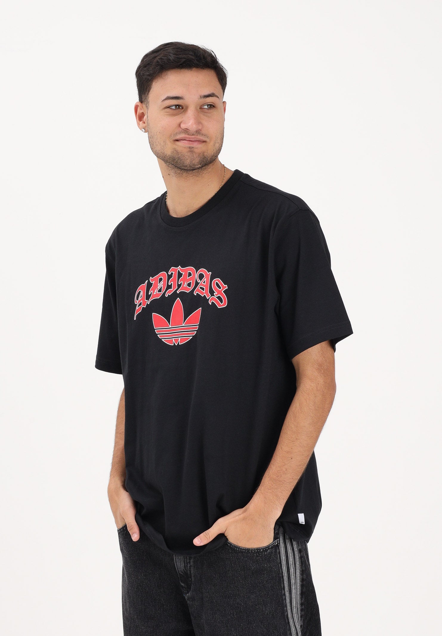 ADIDAS ORIGINALS T-shirt a manica corta Series nera da uomo KS7618 . ADIDAS ORIGINALS