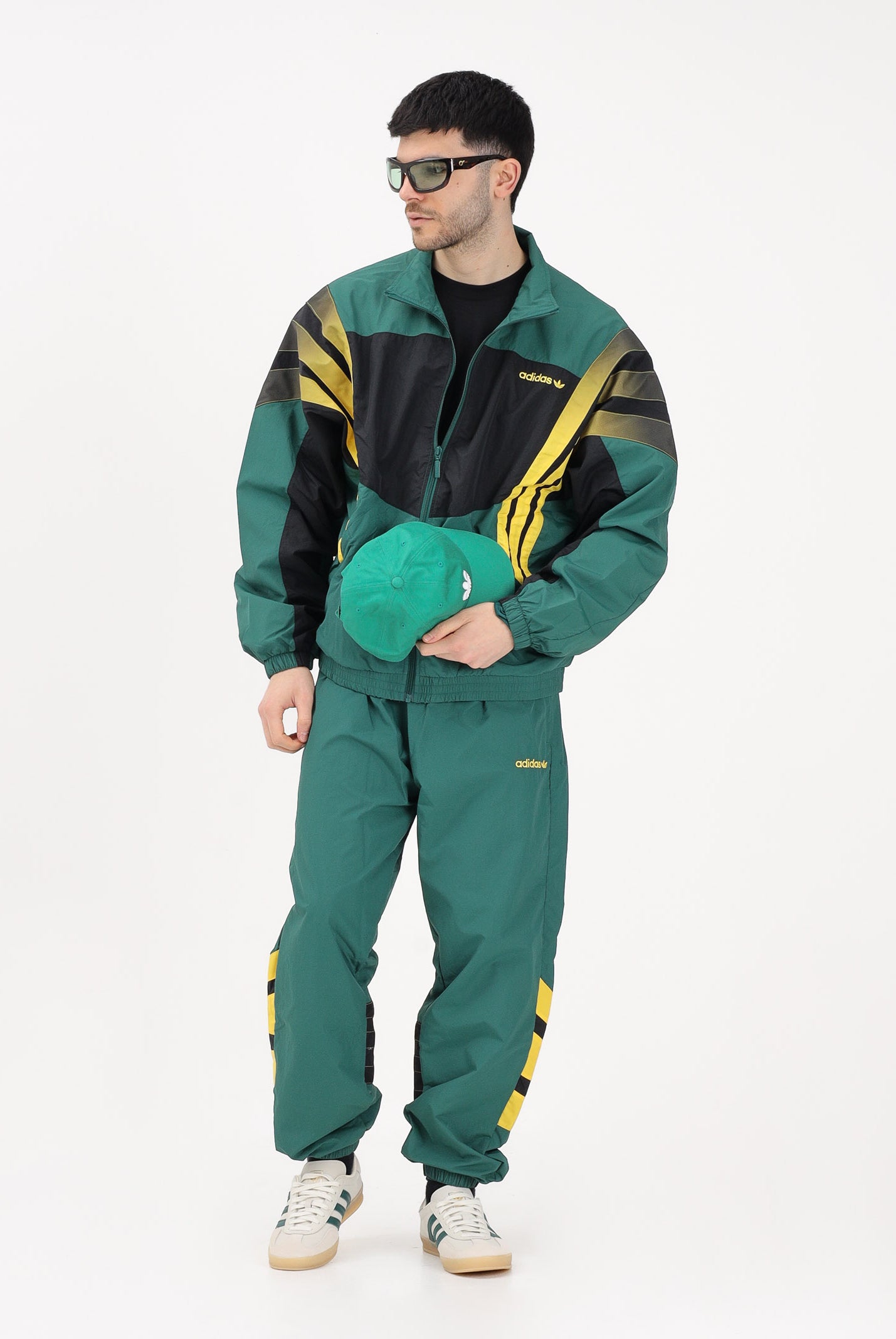 ADIDAS ORIGINALS Giacca a vento SANTIAGO verde da uomo KS8325 . ADIDAS ORIGINALS