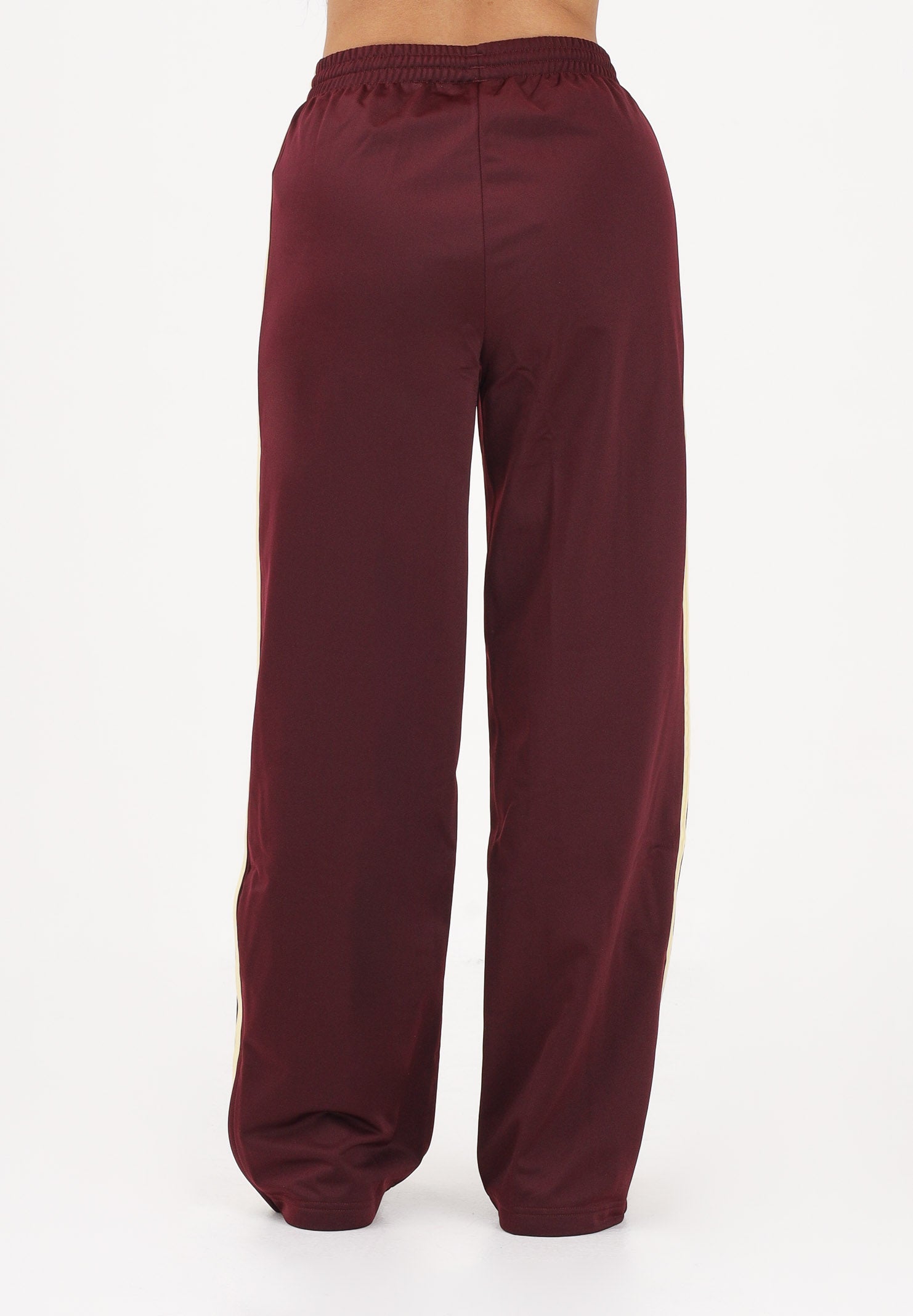 ADIDAS ORIGINALS Pantalone sportivo Firebird bordeaux e giallo da donna KT4626 . ADIDAS ORIGINALS