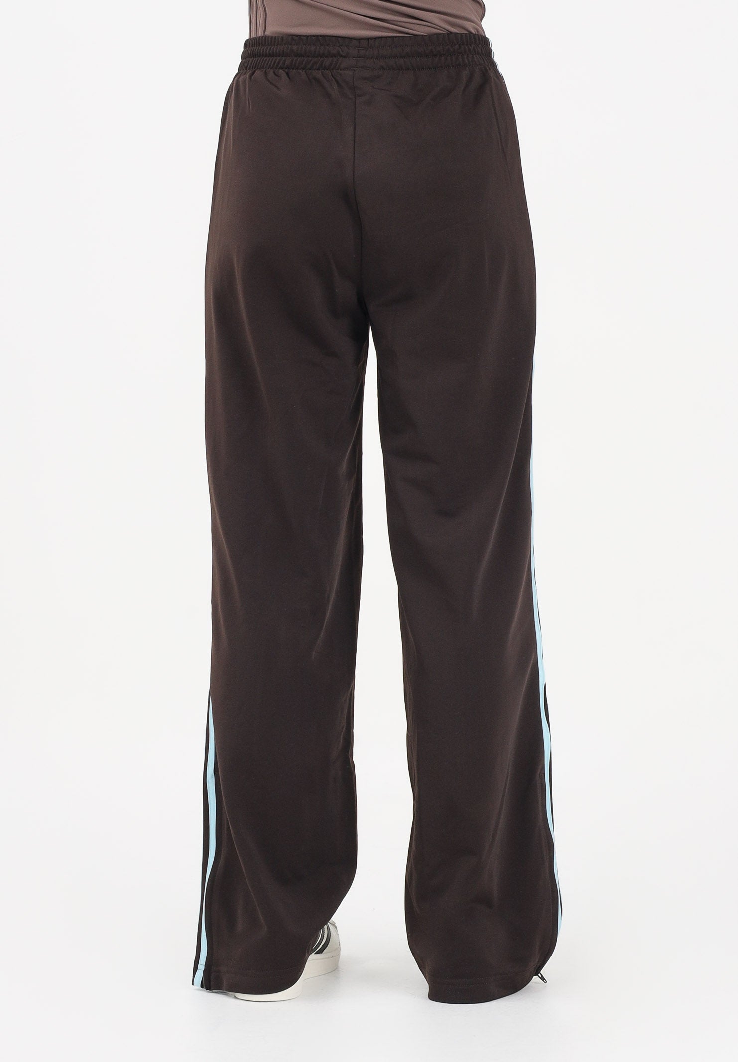 ADIDAS ORIGINALS Pantalone sportivo Firebird Loose marrone e azzurro da donna KT4627 . ADIDAS ORIGINALS