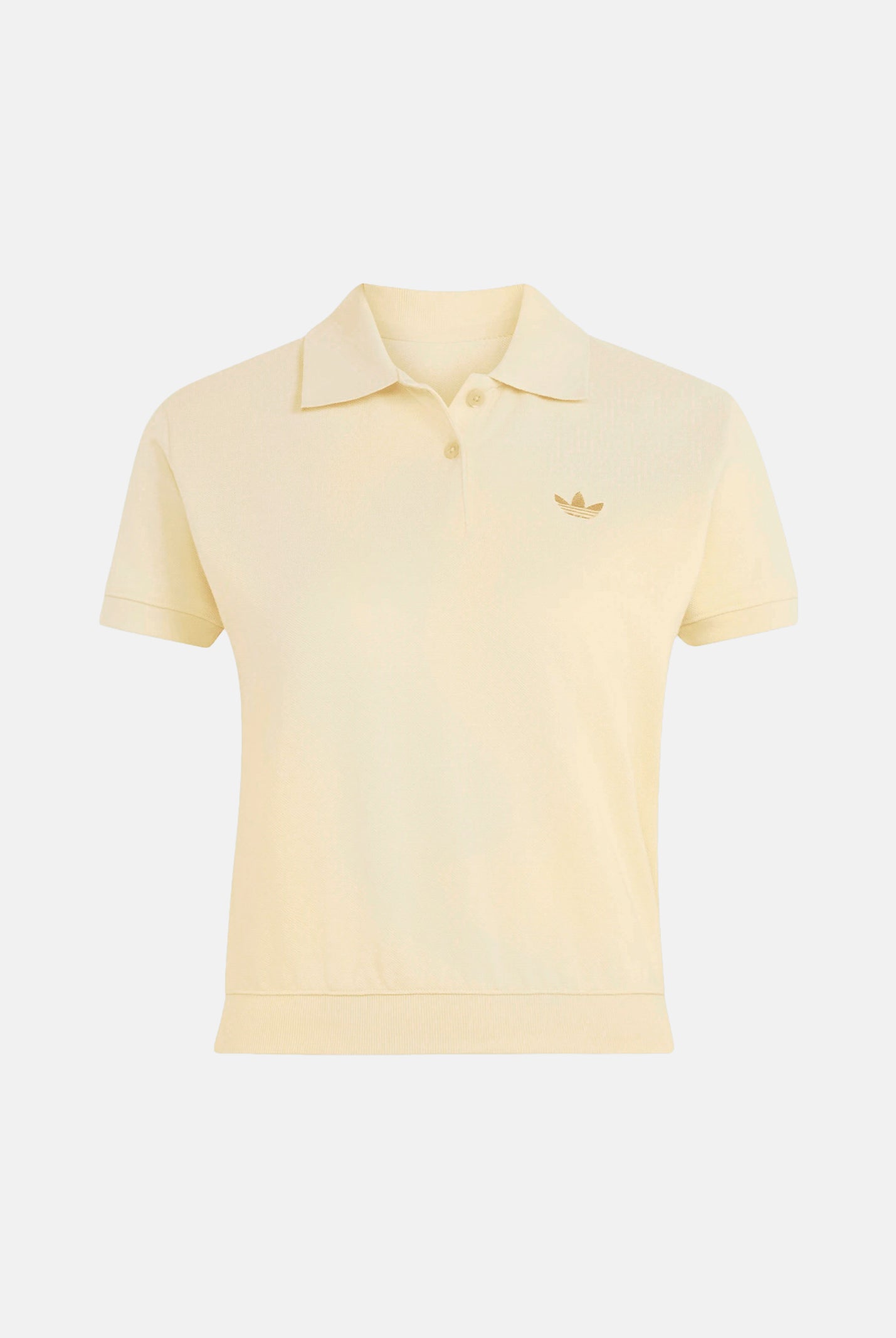 ADIDAS ORIGINALS Polo a maniche corte SHORT SLEEVE POLO giallo chiaro crema donna. KT7991 . ADIDAS ORIGINALS