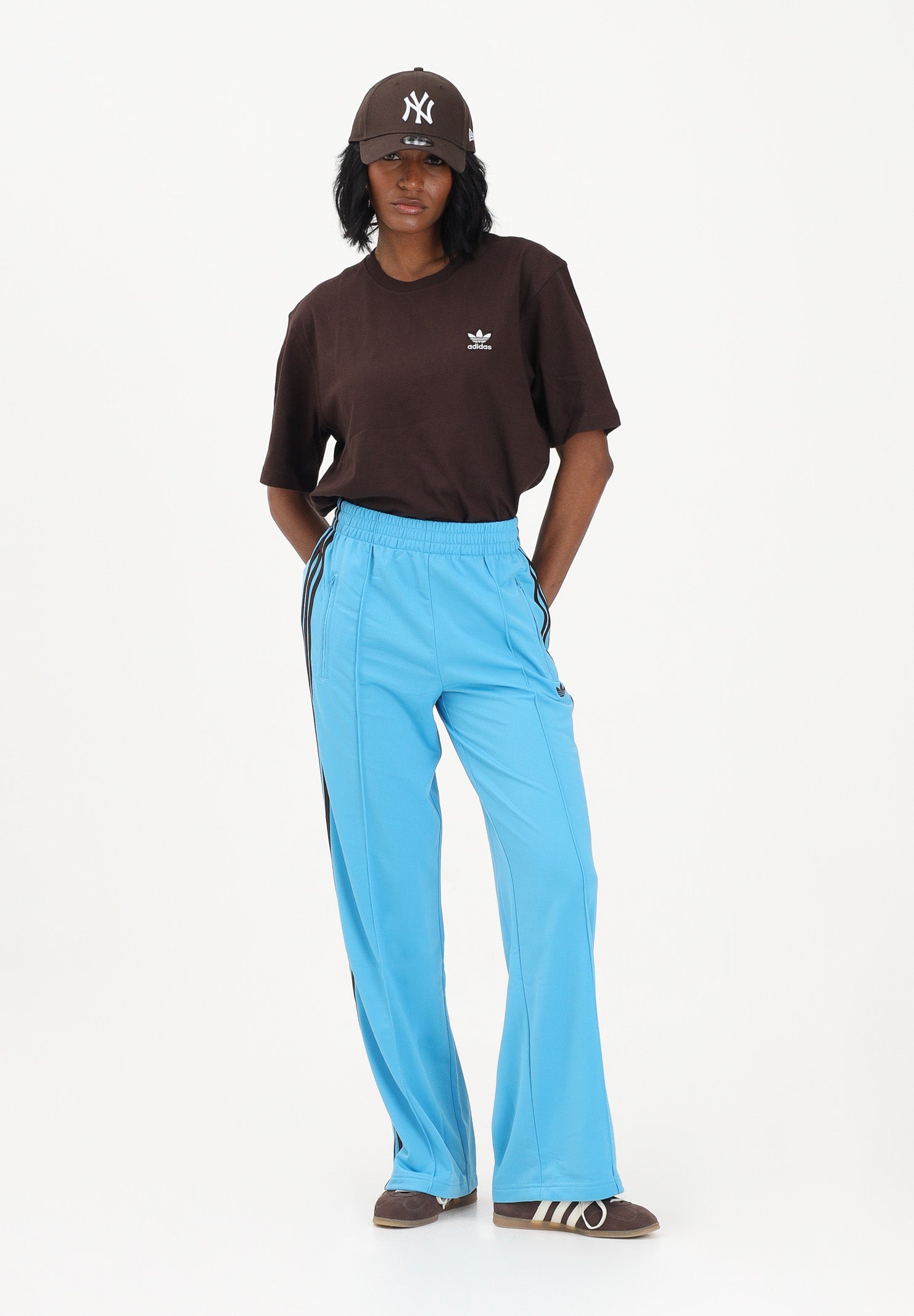 ADIDAS ORIGINALS Pantalone sportivo FB TP Loose azzurro da donna KU8128 . ADIDAS ORIGINALS