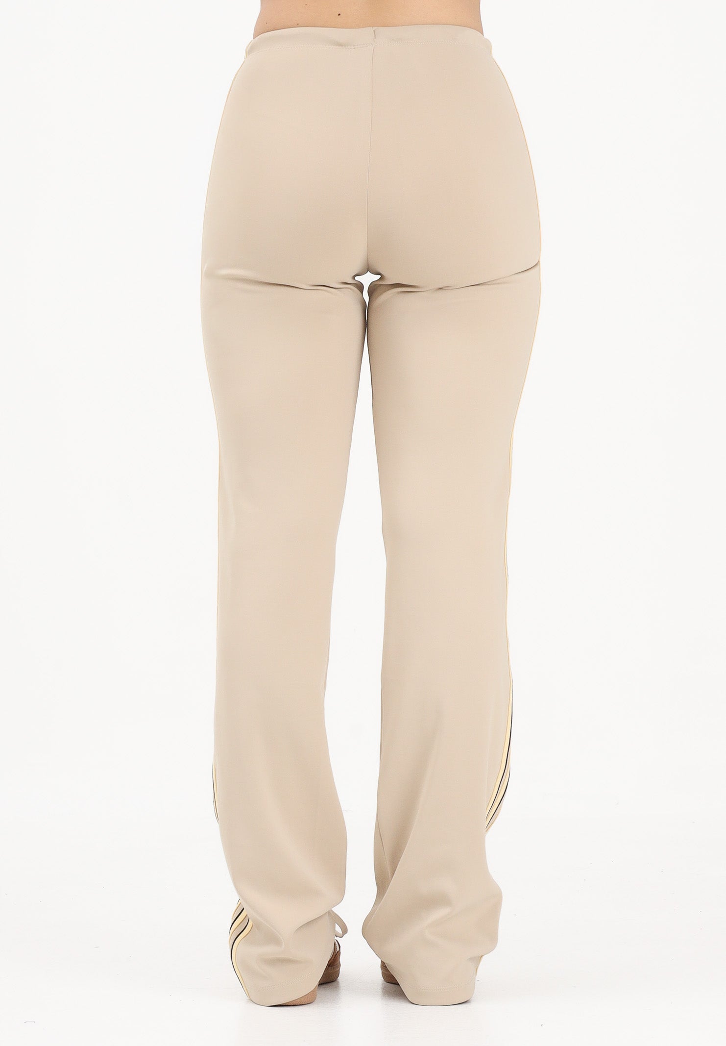 ADIDAS ORIGINALS Pantalone sportivo SLOUCHY STRAIGHT LEG beige da donna KW4555 . ADIDAS ORIGINALS