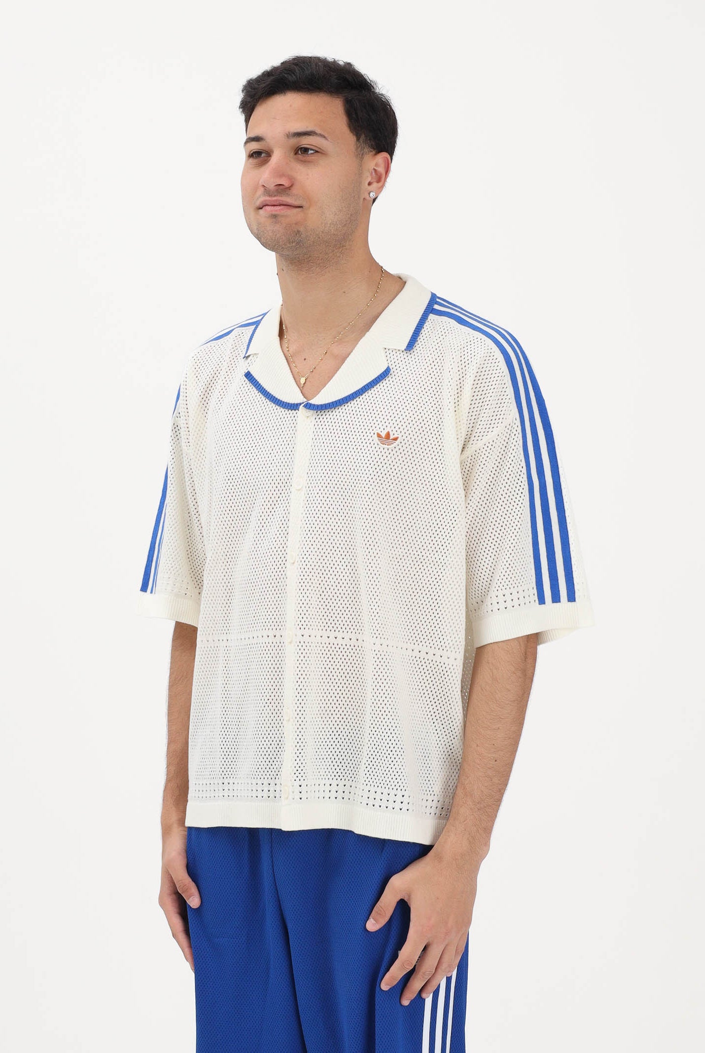 ADIDAS ORIGINALS Cardigan Resort panna da uomo KX1223 . ADIDAS ORIGINALS