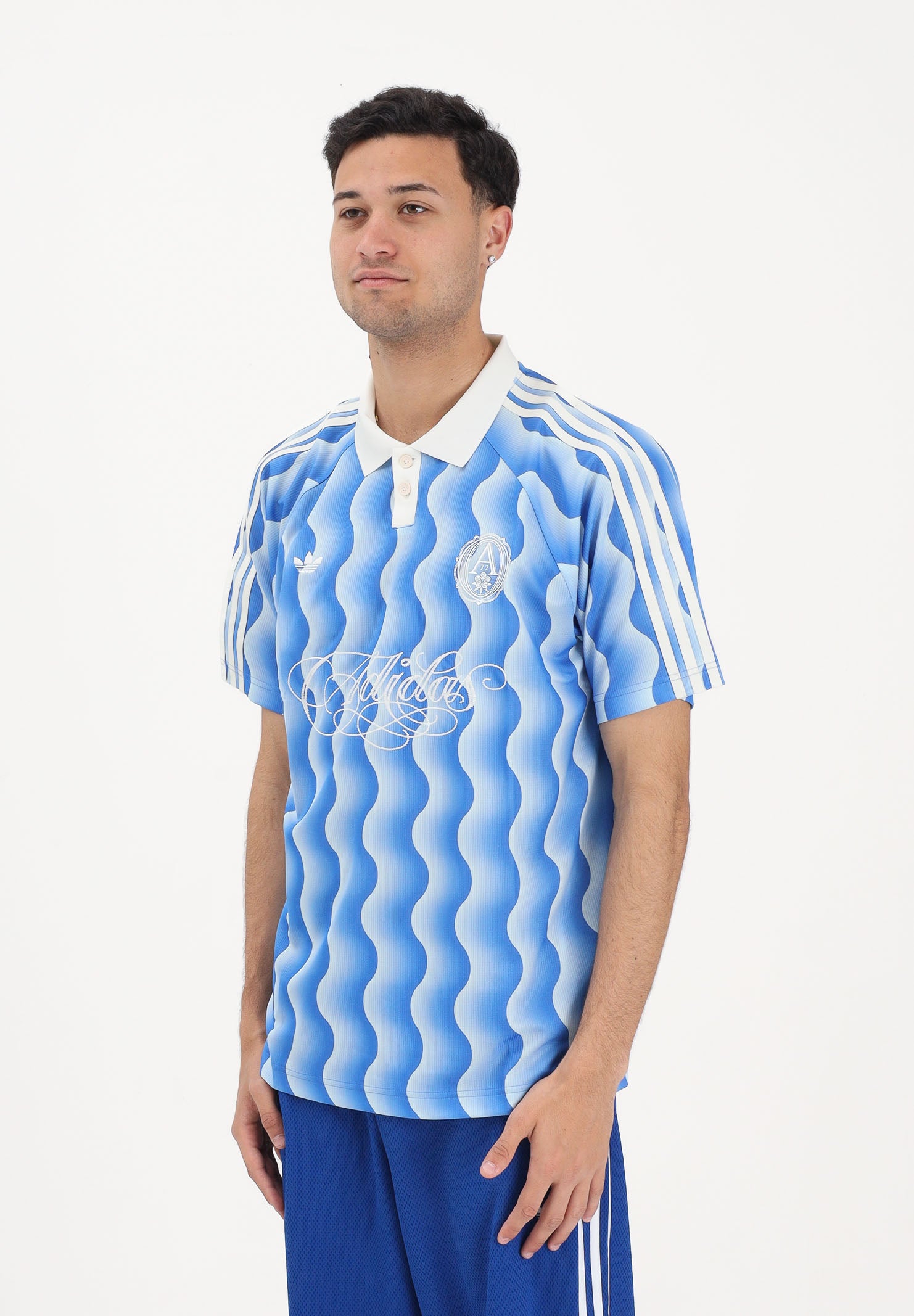 ADIDAS ORIGINALS Polo a manica corta SUMMER azzurra da uomo KX1258 . ADIDAS ORIGINALS