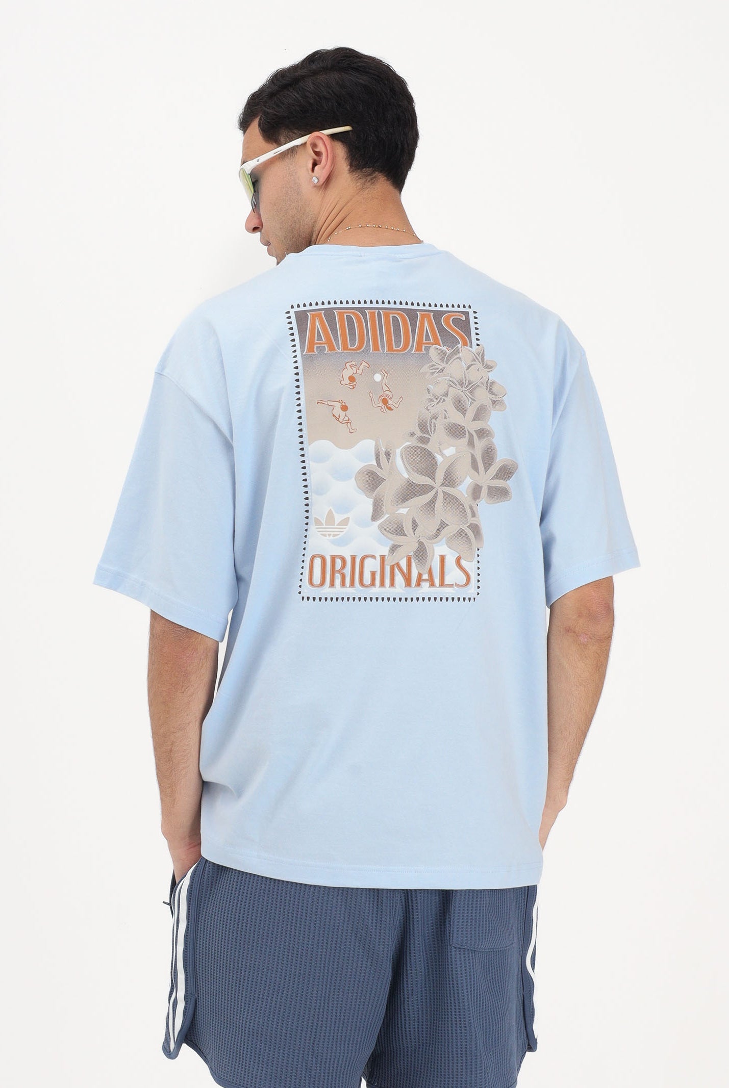 ADIDAS ORIGINALS T-shirt a manica corta Graphic azzurra da uomo KX1263 . ADIDAS ORIGINALS