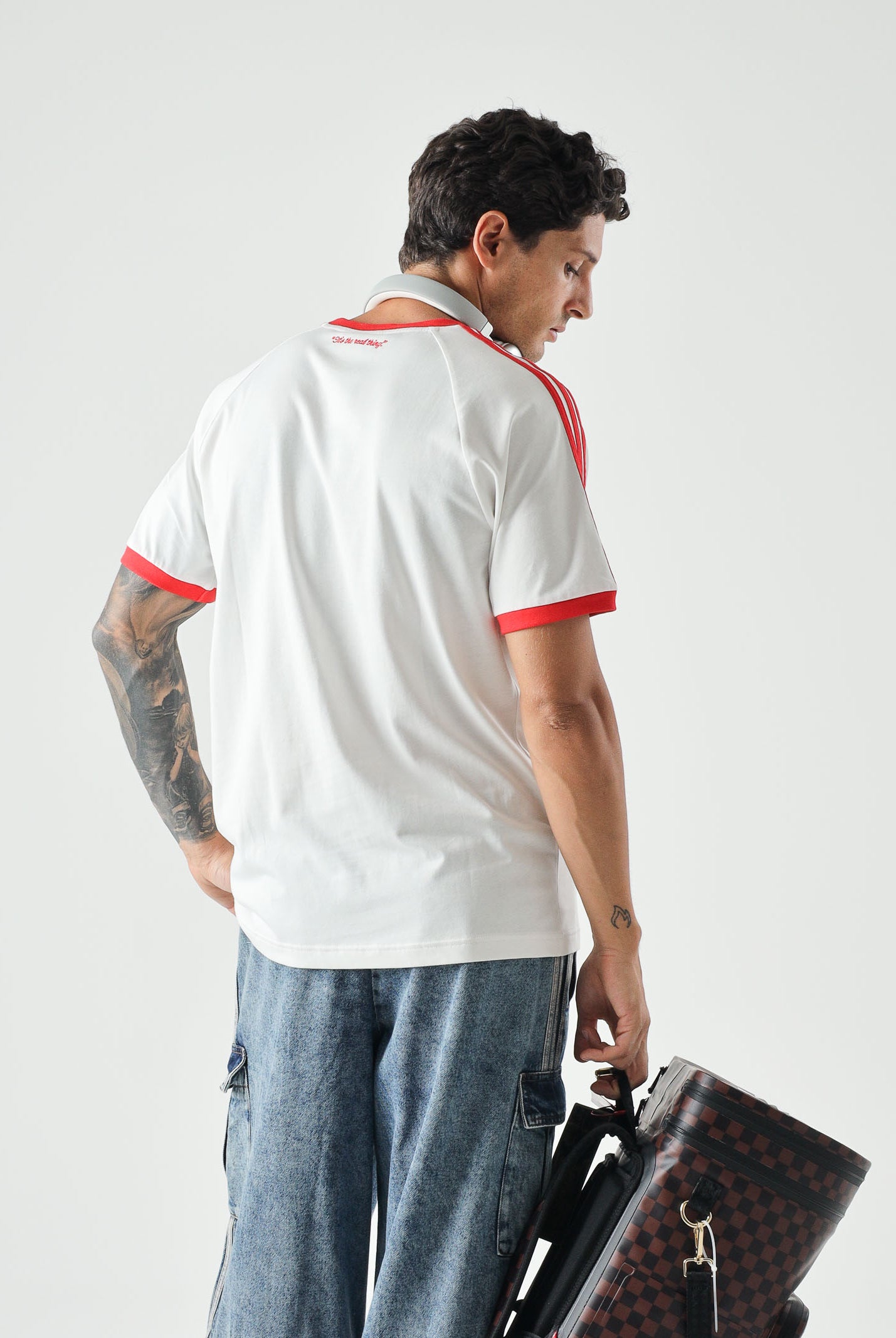 ADIDAS ORIGINALS T-shirt Coca-Cola Classic Sport Cali Off White bianco e rosso da uomo e donna KY2114 . ADIDAS ORIGINALS