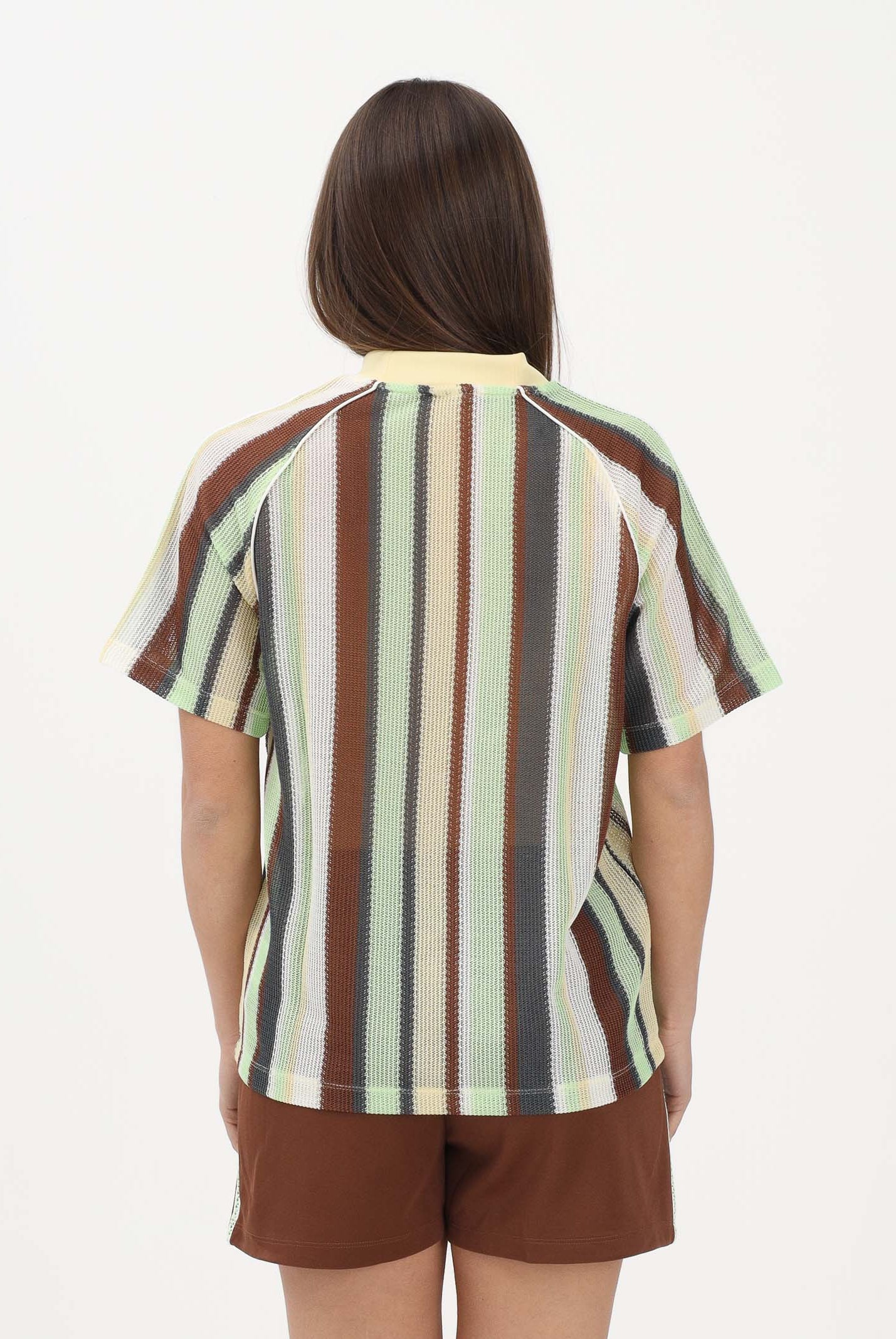 ADIDAS ORIGINALS T-shirt a manica corta SUMMER GLOW KNITTED OVERSIZED multicolore da donna KY3162 . ADIDAS ORIGINALS