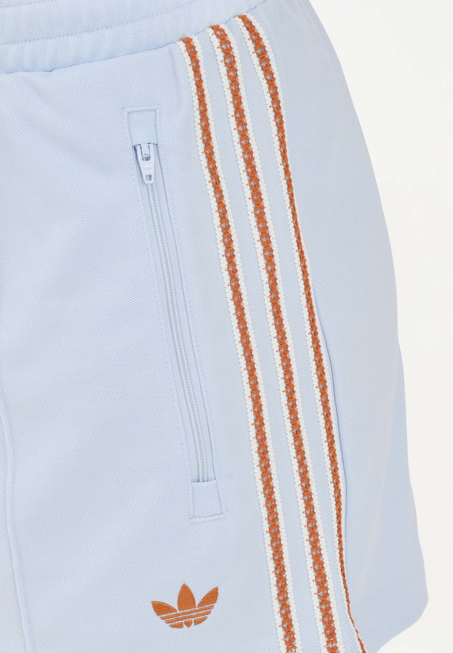 ADIDAS ORIGINALS Shorts sportivo SUMMER GLOW celeste da donna KY3166 . ADIDAS ORIGINALS