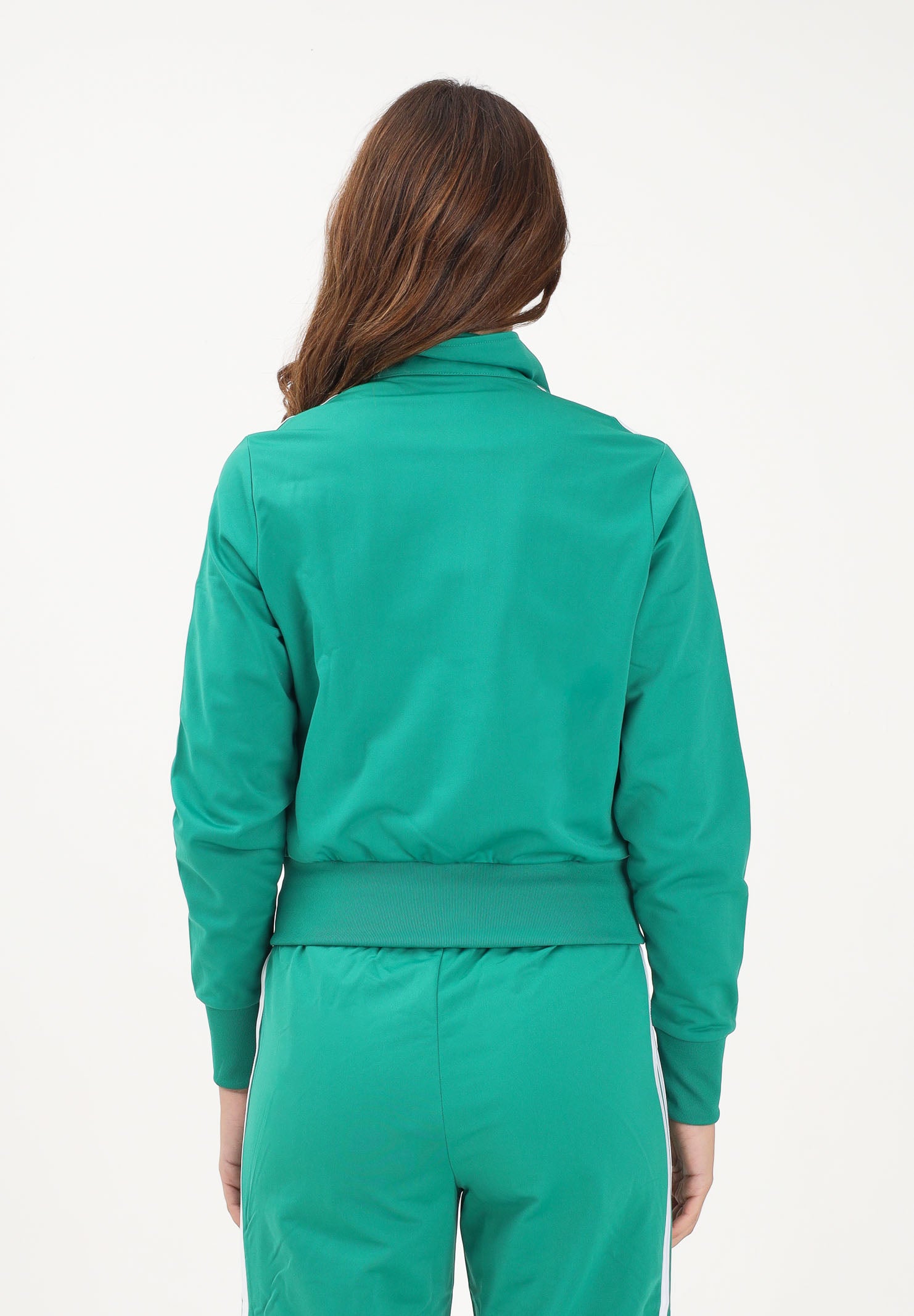 ADIDAS ORIGINALS Felpa con zip FIREBIRD CLASSIC verde da donna KD1333 . ADIDAS ORIGINALS