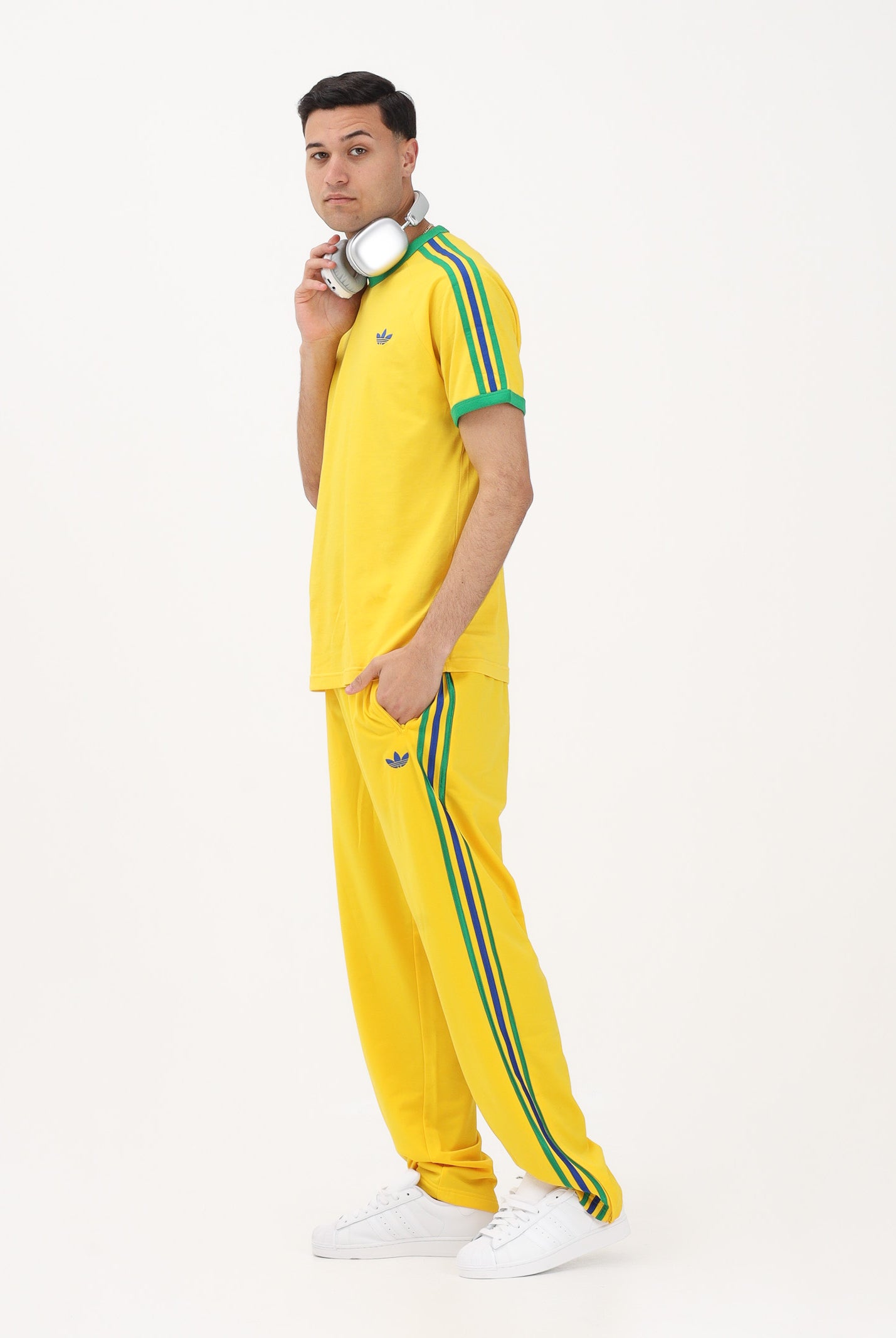 ADIDAS ORIGINALS Pantalone sportivo FIREBIRD giallo da uomo KD3840 . ADIDAS ORIGINALS