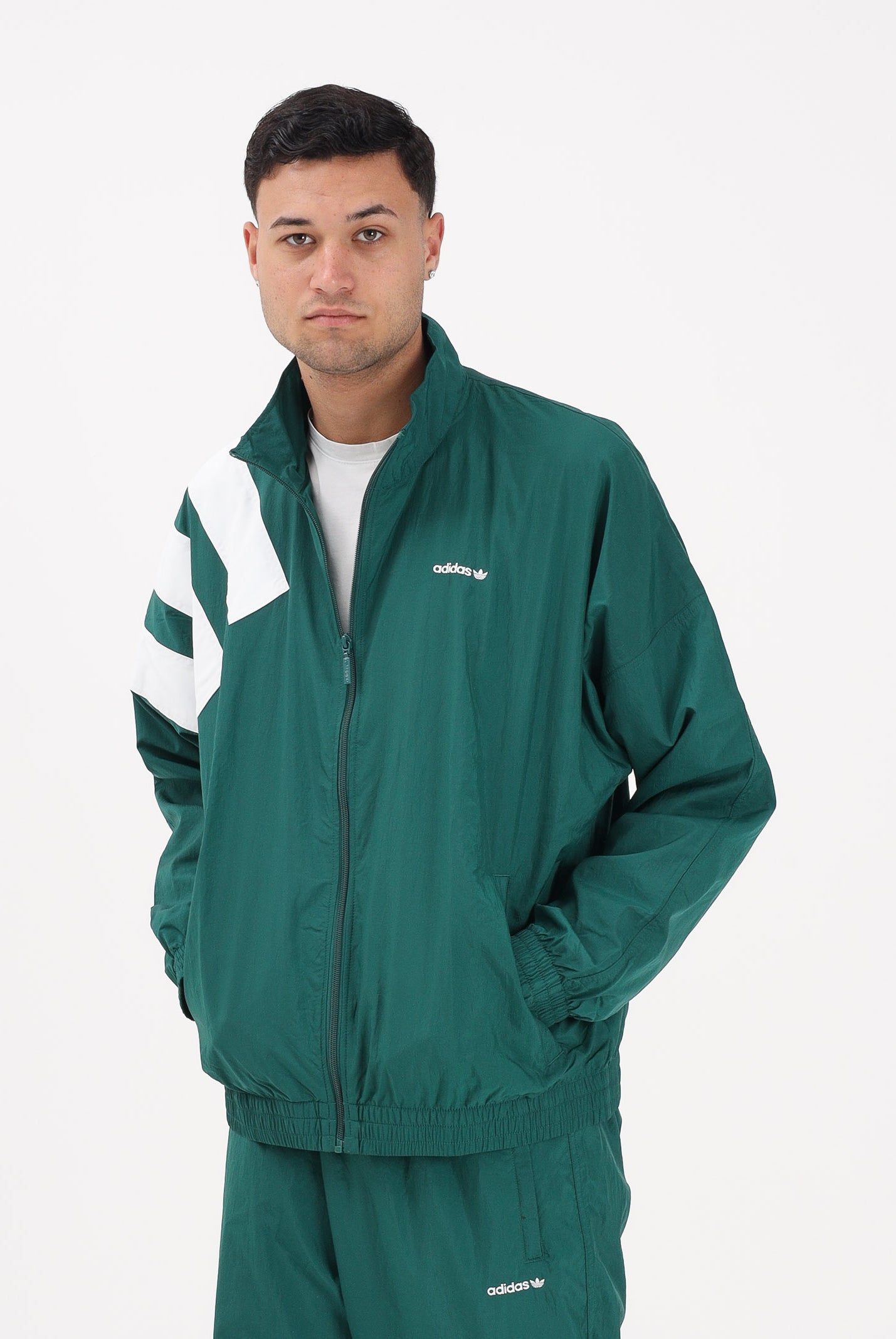 ADIDAS ORIGINALS Giacca a vento Archive Blocked verde da uomo KD4070 . ADIDAS ORIGINALS