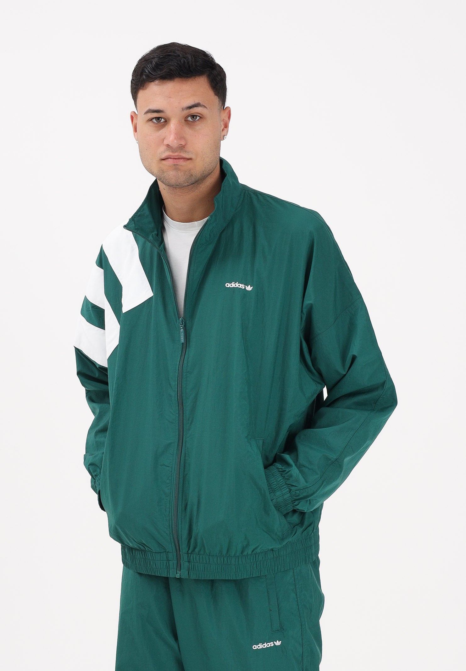 ADIDAS ORIGINALS Giacca a vento Archive Blocked verde da uomo KD4070 . ADIDAS ORIGINALS