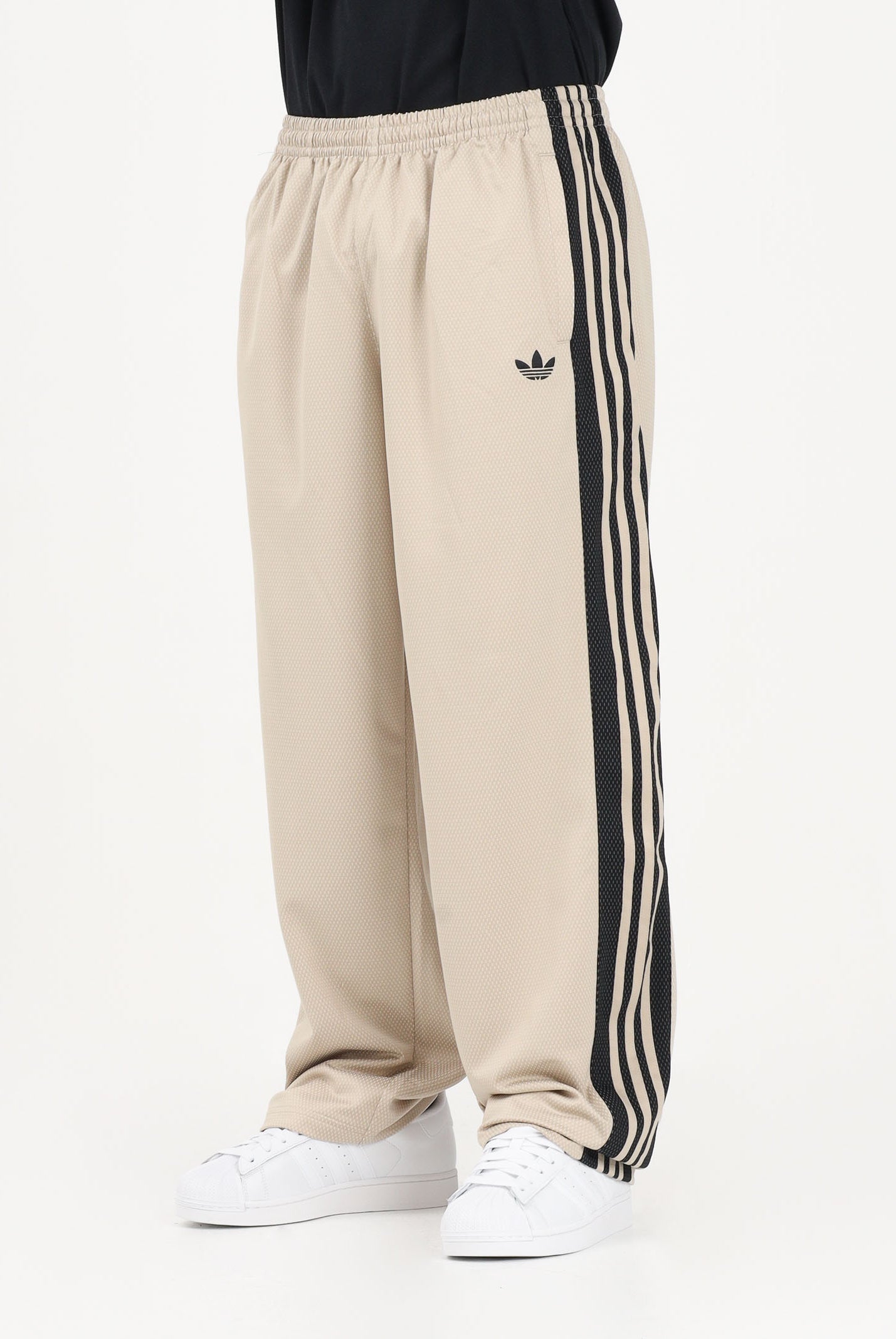 ADIDAS ORIGINALS Pantalone sportivo Loose Mesh beige da uomo KE0116 . ADIDAS ORIGINALS