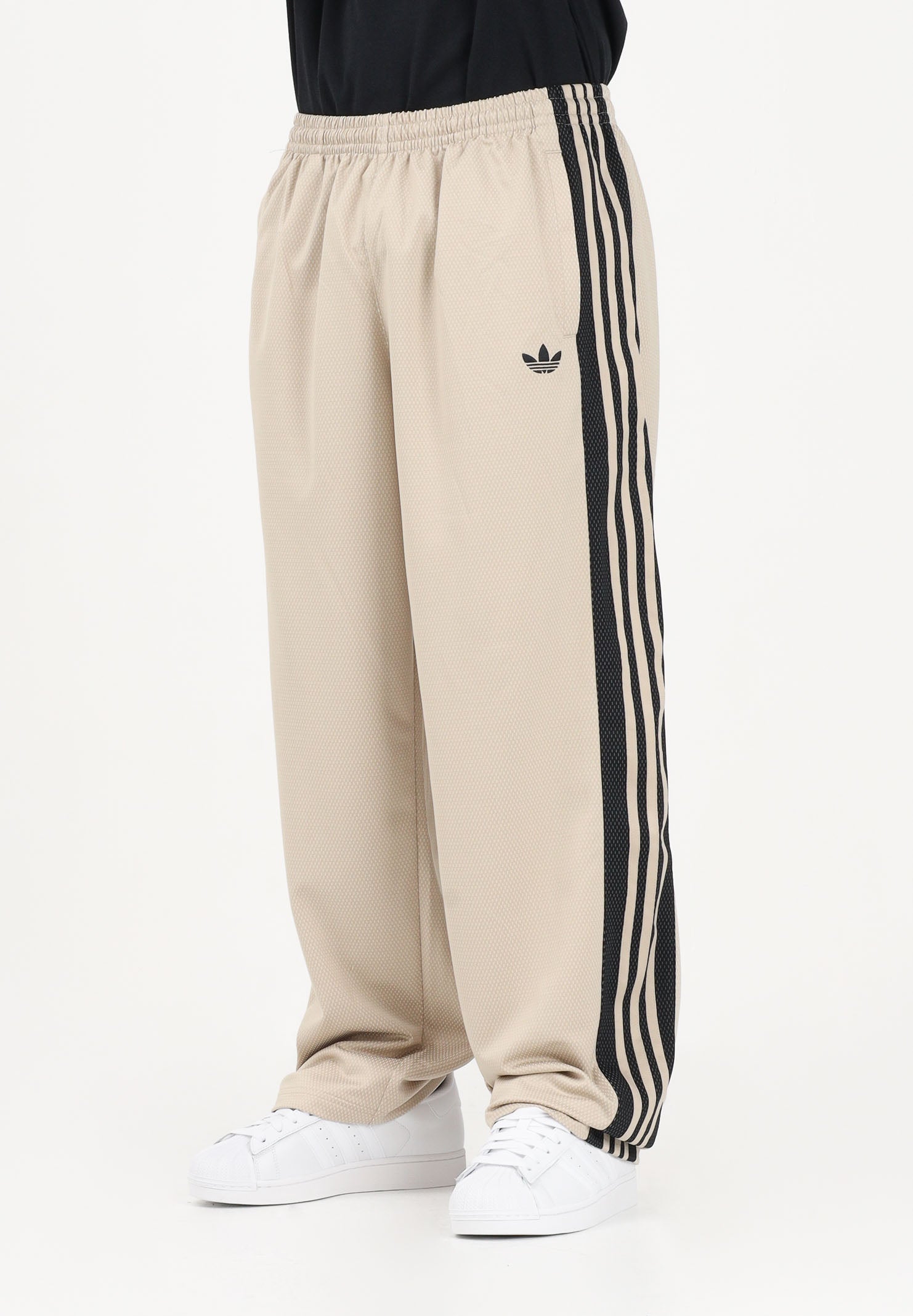 ADIDAS ORIGINALS Pantalone sportivo Loose Mesh beige da uomo KE0116 . ADIDAS ORIGINALS