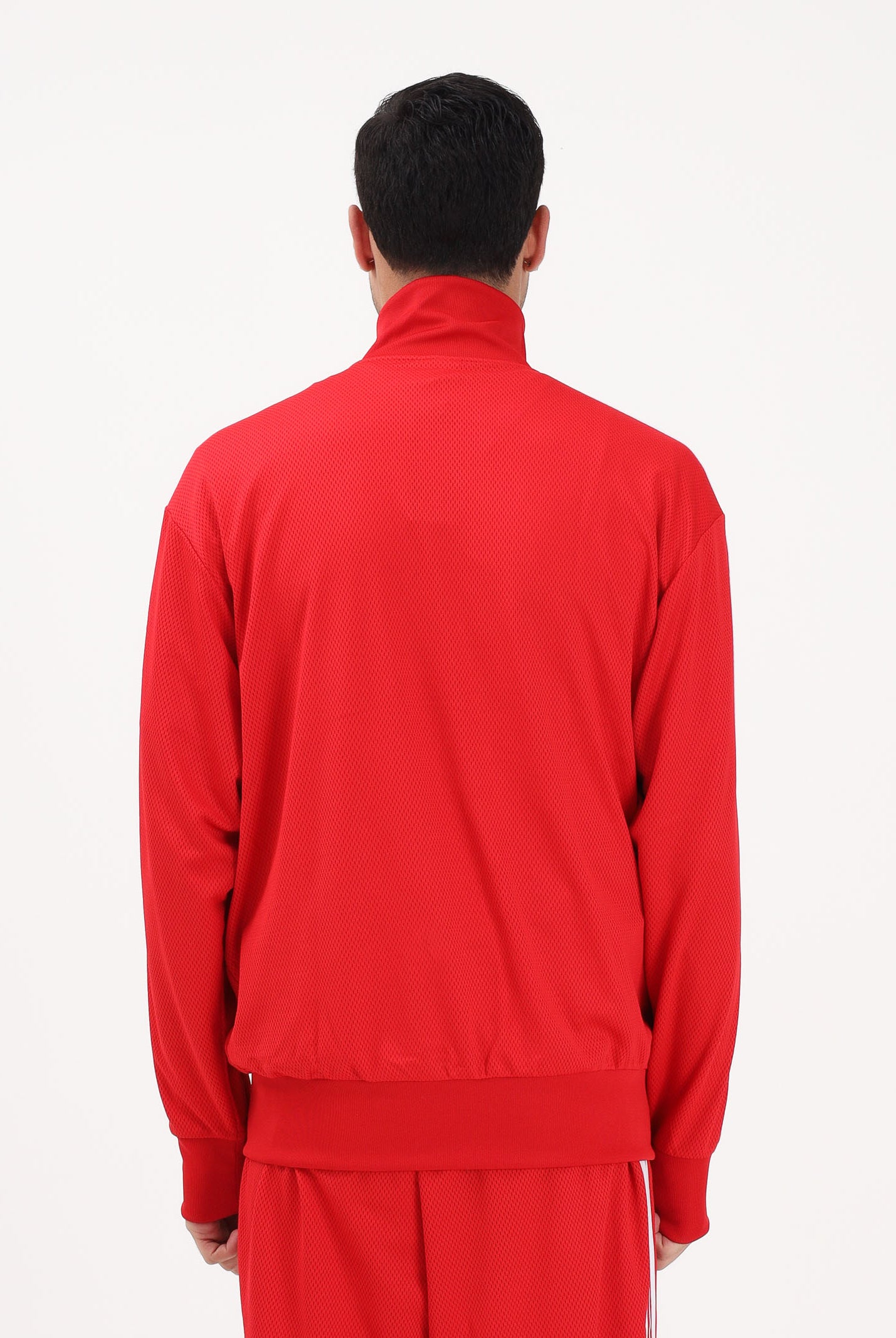 ADIDAS ORIGINALS Felpa con zip Firebird Adicolor Mesh rossa da uomo KE0788 . ADIDAS ORIGINALS