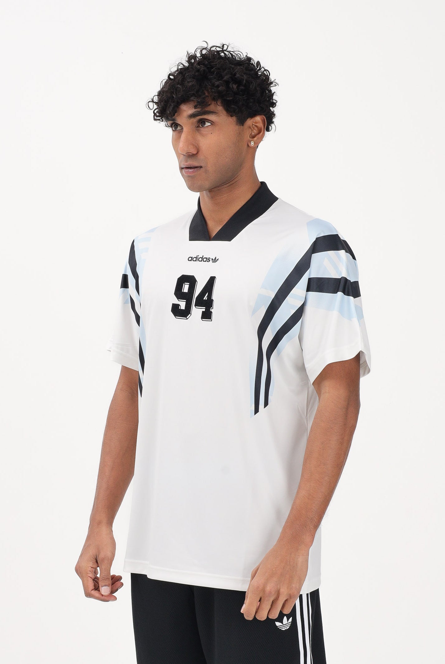 ADIDAS ORIGINALS T-shirt a manica corta Santiago AOP bianca da uomo KE2154 . ADIDAS ORIGINALS