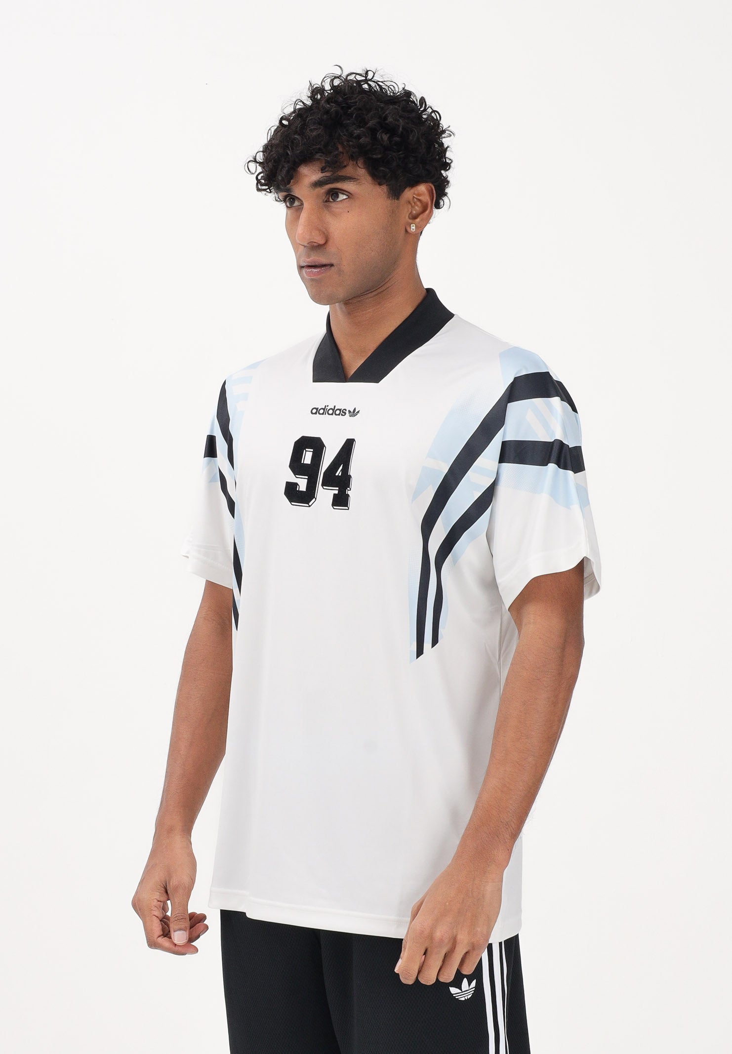 ADIDAS ORIGINALS T-shirt a manica corta Santiago AOP bianca da uomo KE2154 . ADIDAS ORIGINALS