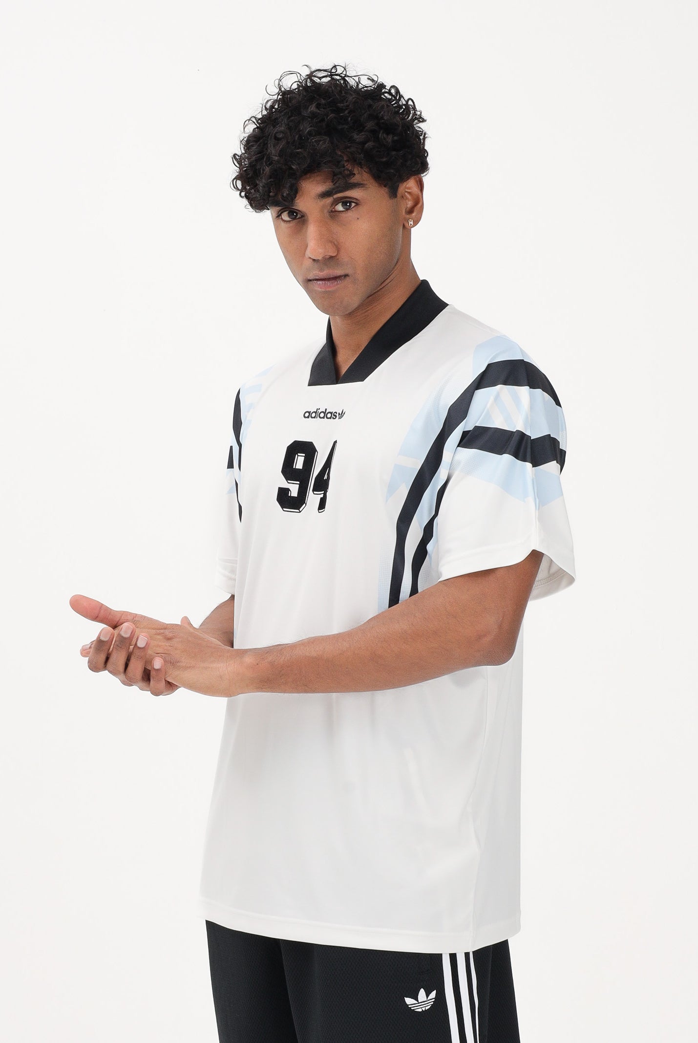 ADIDAS ORIGINALS T-shirt a manica corta Santiago AOP bianca da uomo KE2154 . ADIDAS ORIGINALS