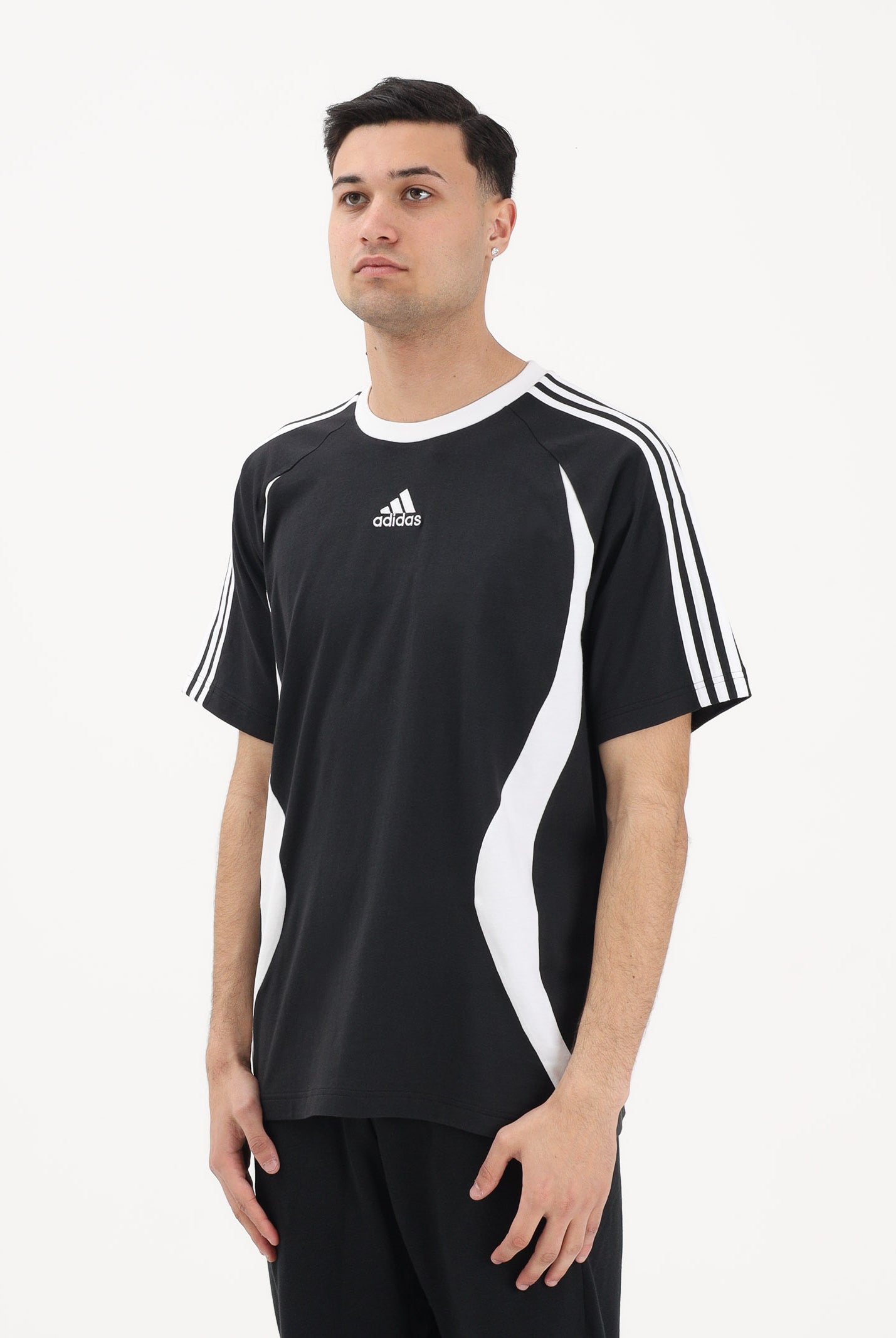 ADIDAS ORIGINALS T-shirt a manica corta Adicolor Teamgeist nera da uomo KE2778 . ADIDAS ORIGINALS
