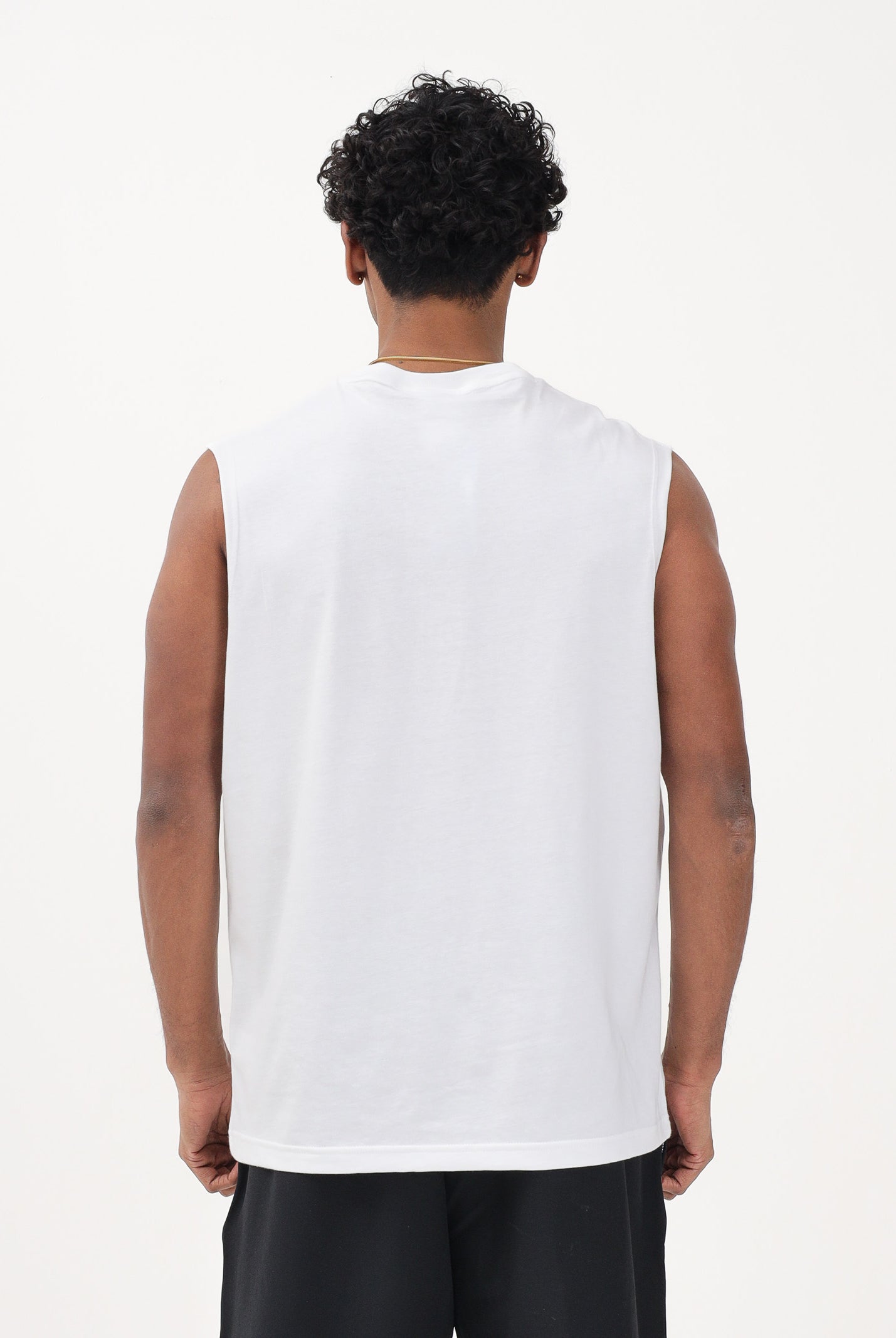ADIDAS ORIGINALS Canotta Trefoil Essentials bianca da uomo KE3396 . ADIDAS ORIGINALS