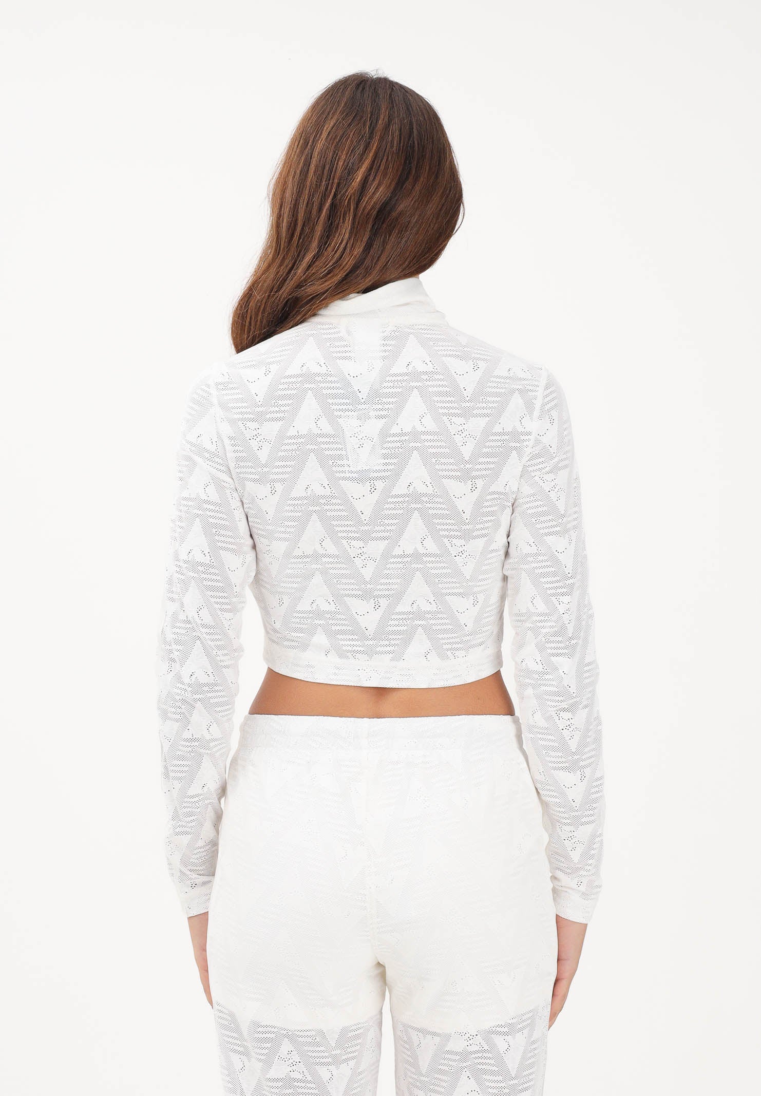 ADIDAS ORIGINALS Felpa con zip FIREBIRD CLASSIC LACE bianca da donna KE3451 . ADIDAS ORIGINALS