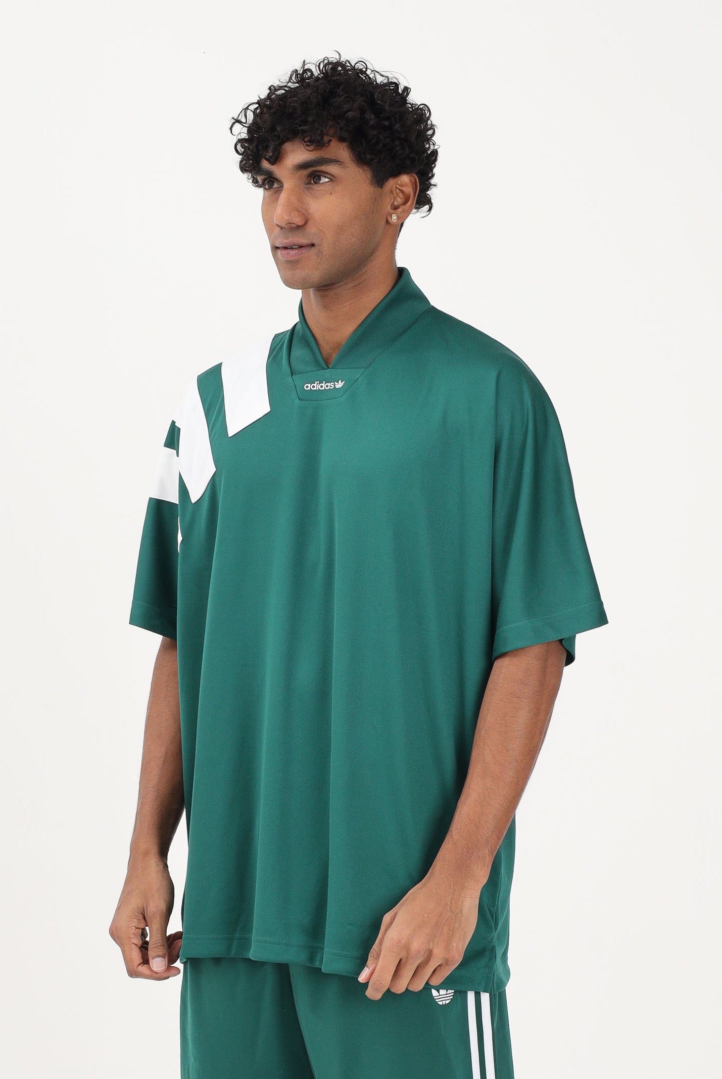 ADIDAS ORIGINALS T-shirt a manica corta ADICOLOR BLOCKED verde da uomo KT0574 . ADIDAS ORIGINALS