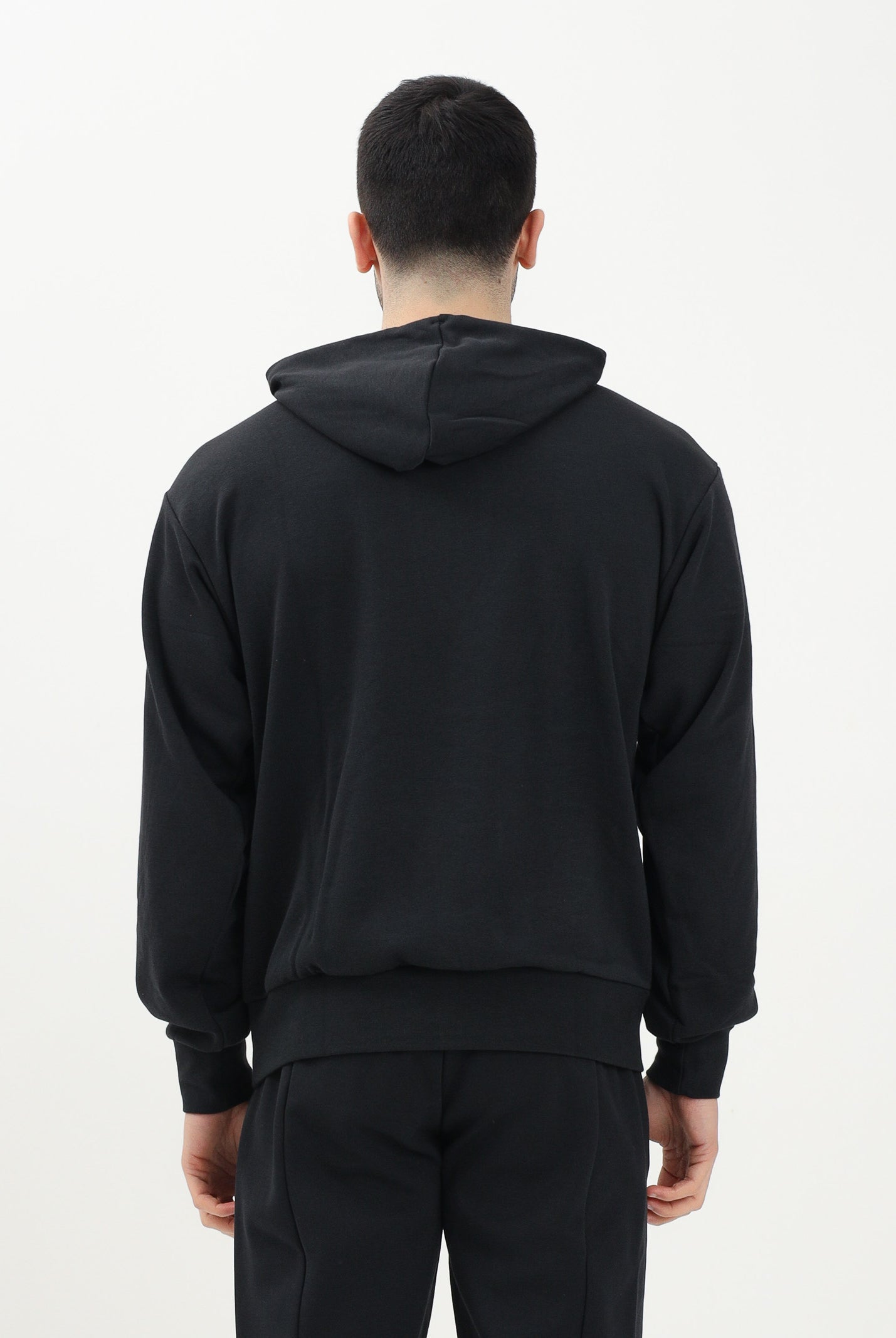 ADIDAS PERFORMANCE Felpa con cappuccio Essentials Big Logo French Terry nera da uomo IN6164 . ADIDAS PERFORMANCE