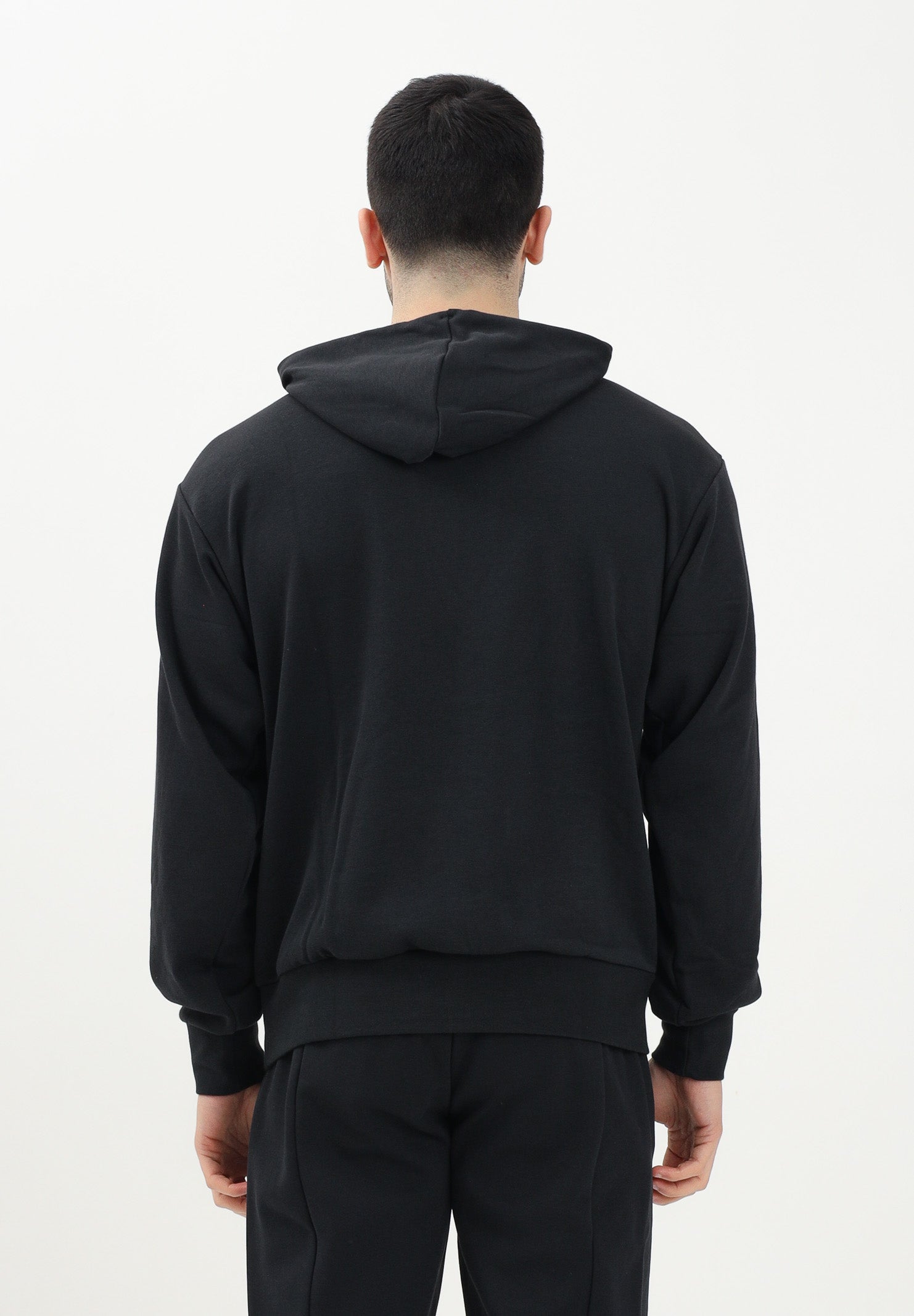 ADIDAS PERFORMANCE Felpa con cappuccio Essentials Big Logo French Terry nera da uomo IN6164 . ADIDAS PERFORMANCE