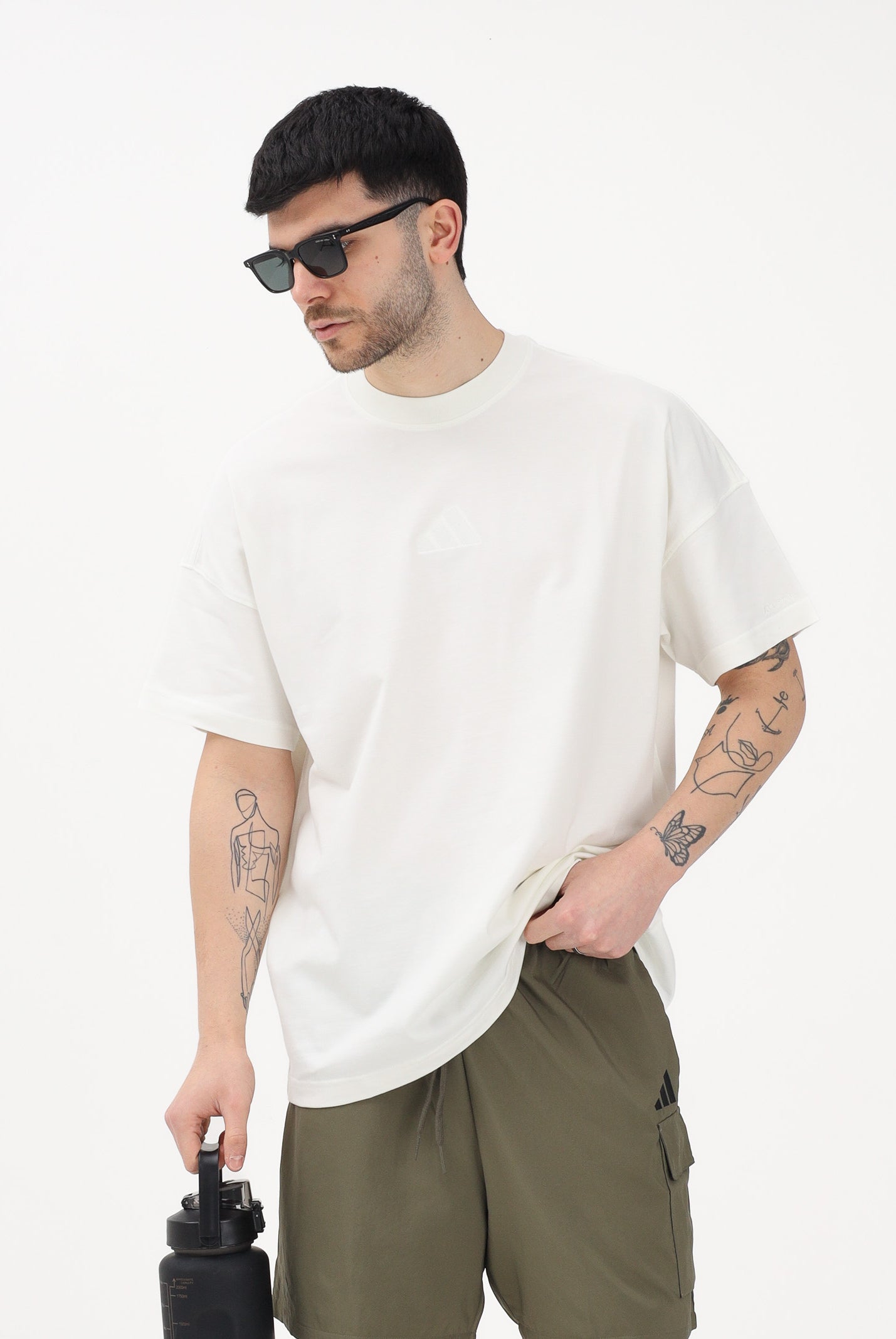 ADIDAS PERFORMANCE T-shirt a manica corta ALL SZN bianca da uomo IV5217 . ADIDAS PERFORMANCE